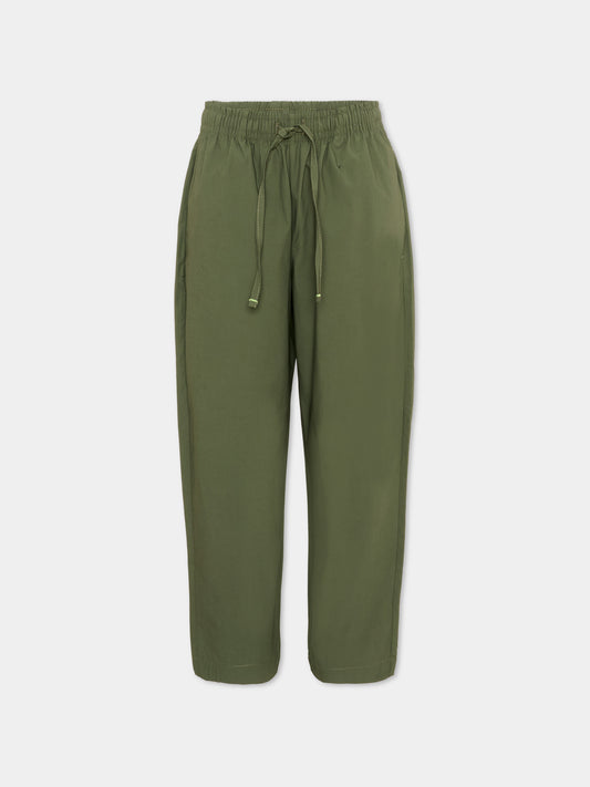 Pantalone verde per bambino con logo,Msgm Kids,S6MSJBPA188 082