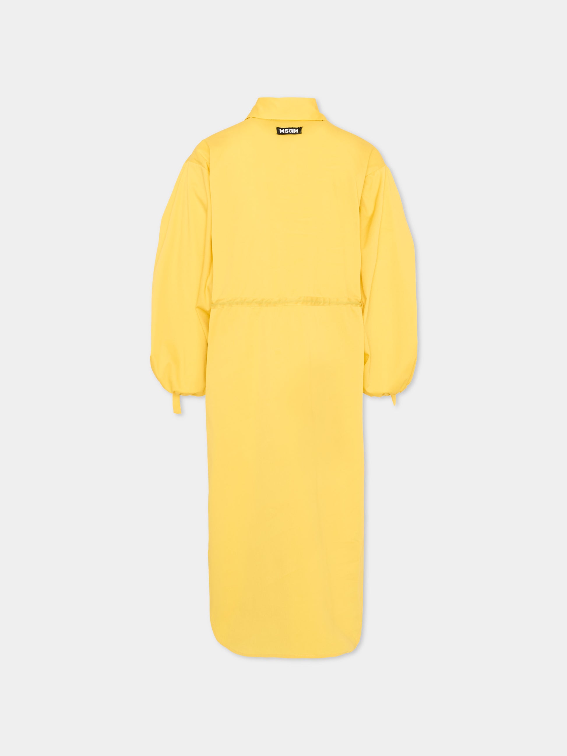 Vestito giallo per bambina,Msgm Kids,S6MSJGDR083 MS009