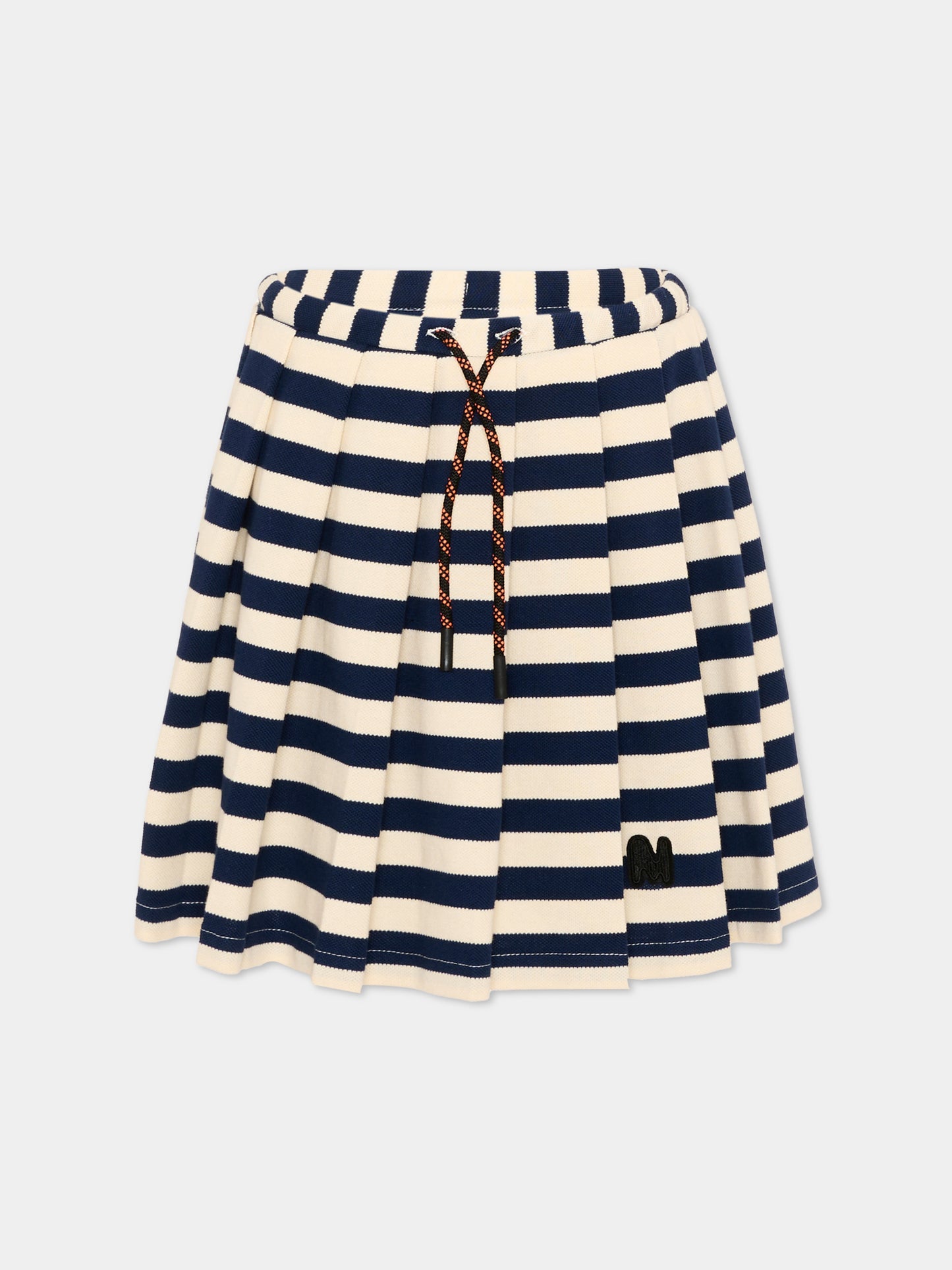 Gonna blu a righe per bambina,Msgm Kids,S6MSJGSK185 MS072