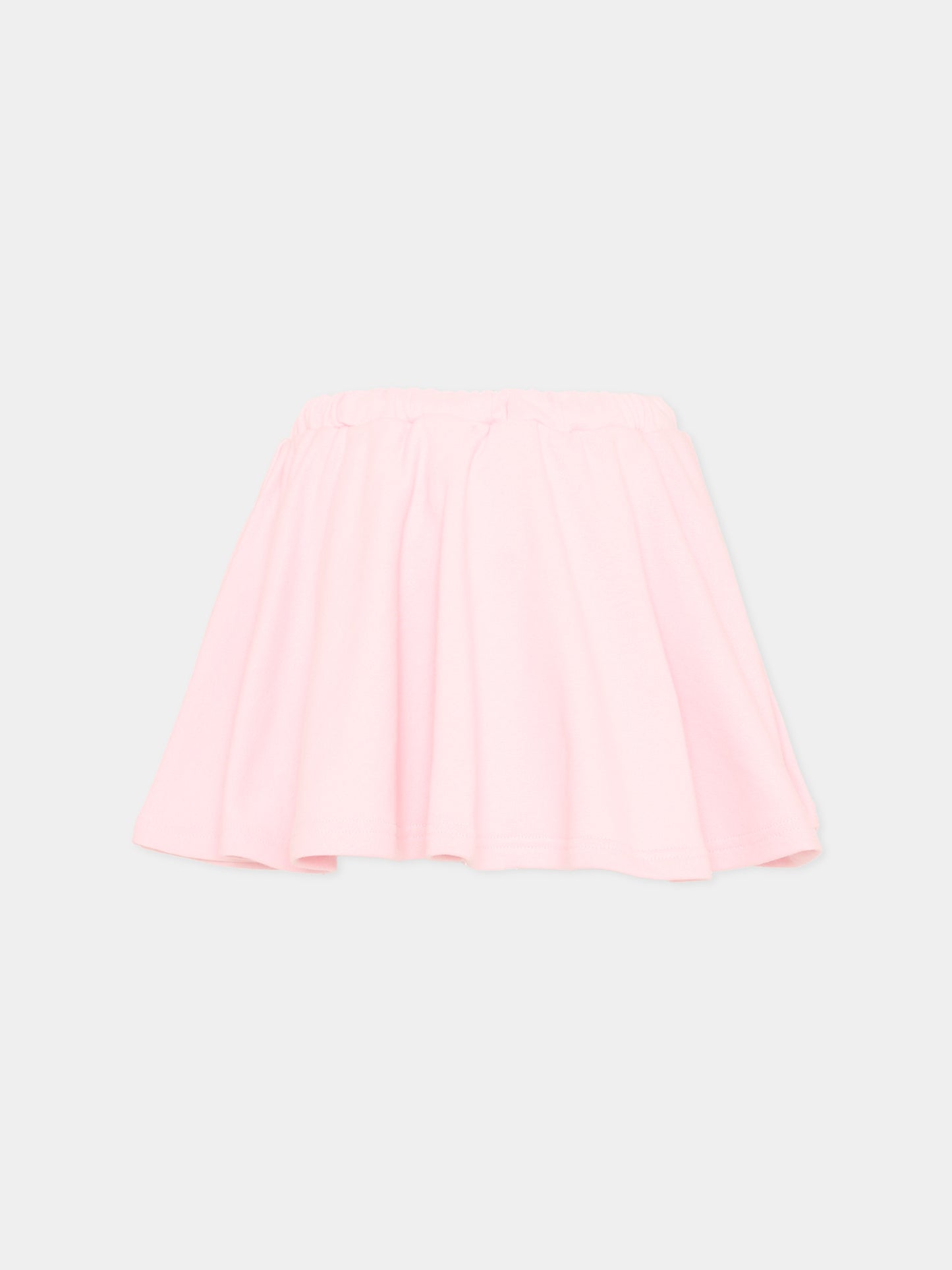 Gonna rosa per bambina con logo,Msgm Kids,S6MSJGST075 MS076