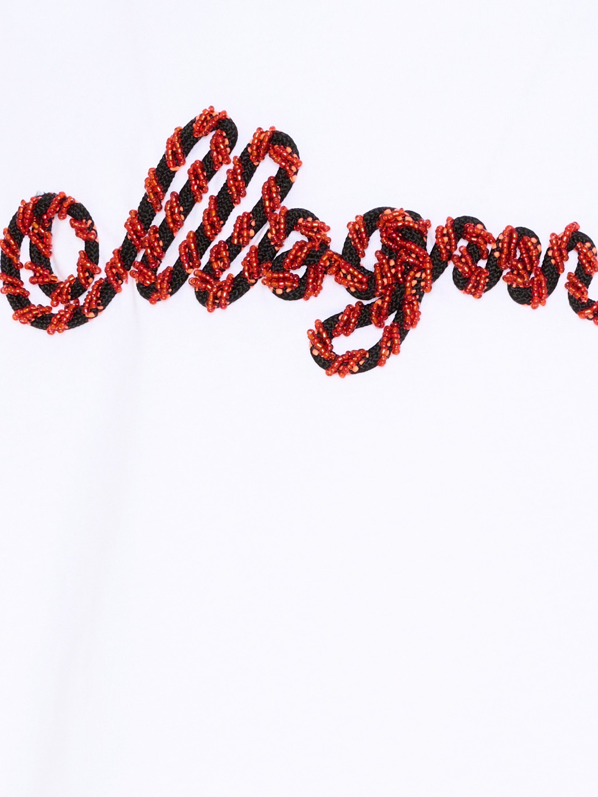 T-Shirt bianca per bambina con logo,Msgm Kids,S6MSJGTH173 001