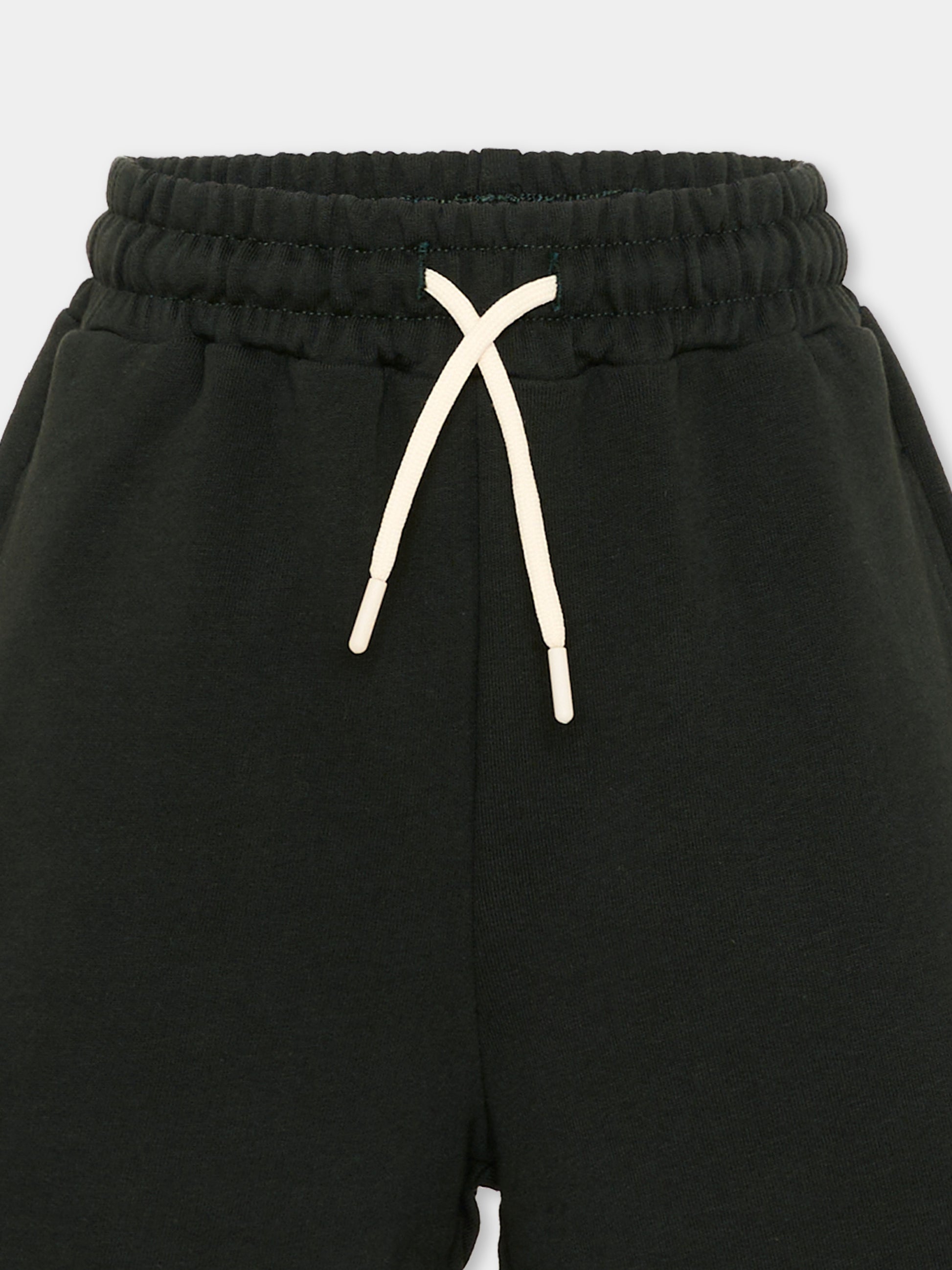 Shorts sportivi neri per bambini con logo,Msgm Kids,S6MSJUBE221 MS040
