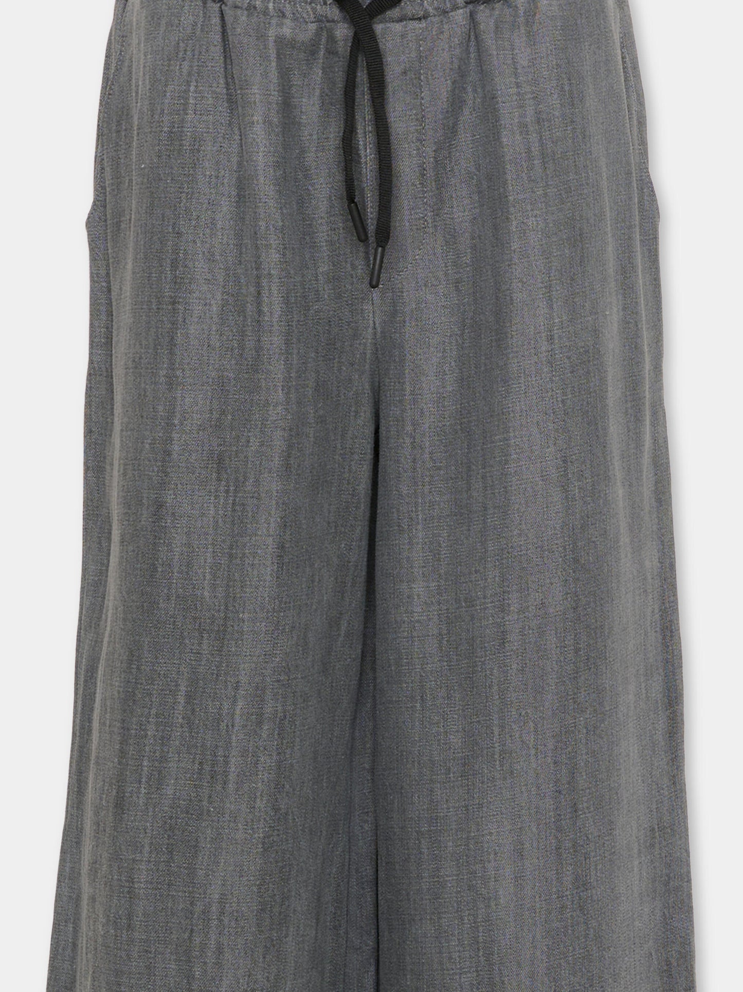 Pantalone grigio per bambina wide-leg,Msgm Kids,S6MSJUPA038 102