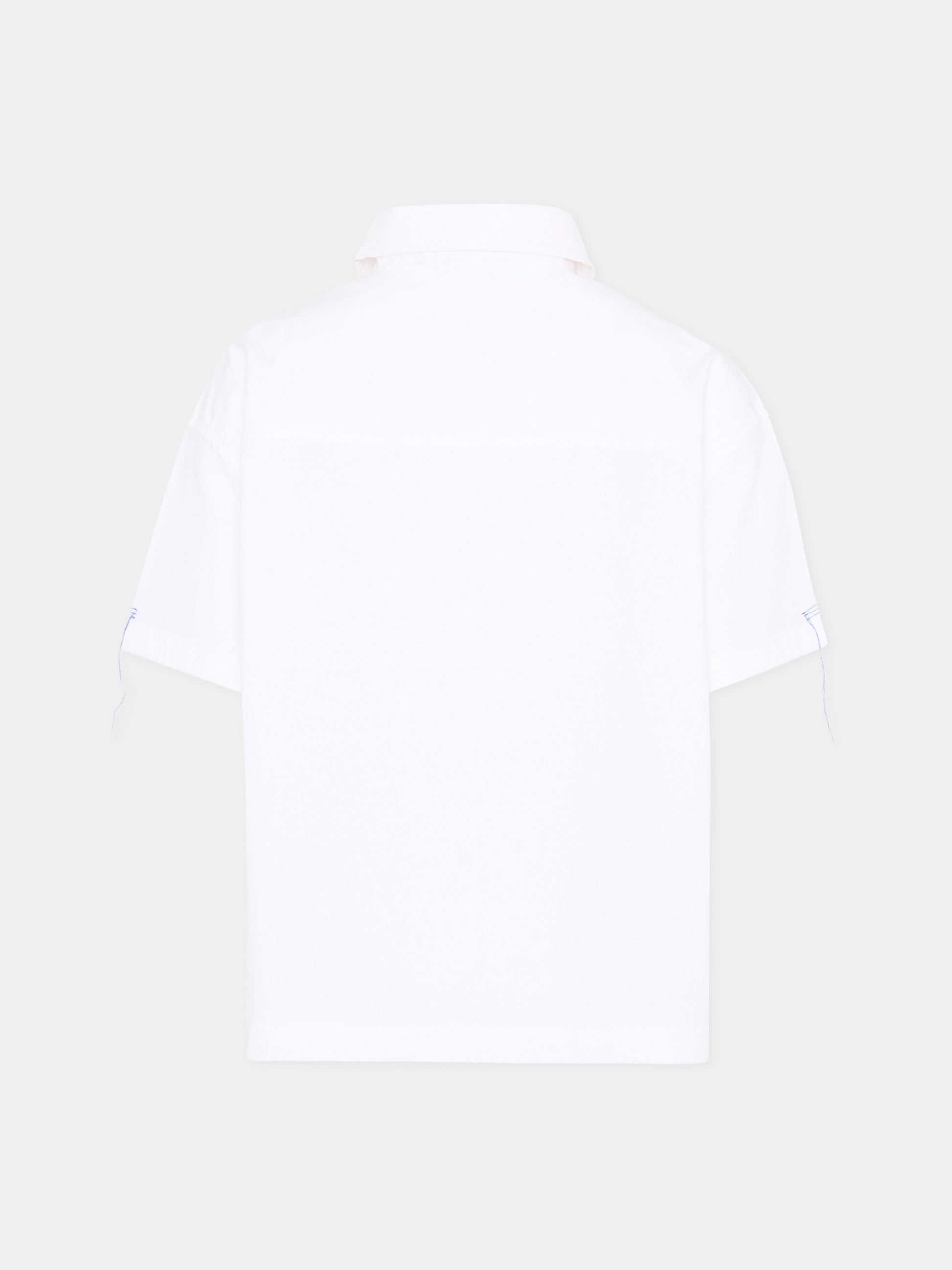 Camicia bianca per bambino con logo,Msgm Kids,S6MSJUSI141 001