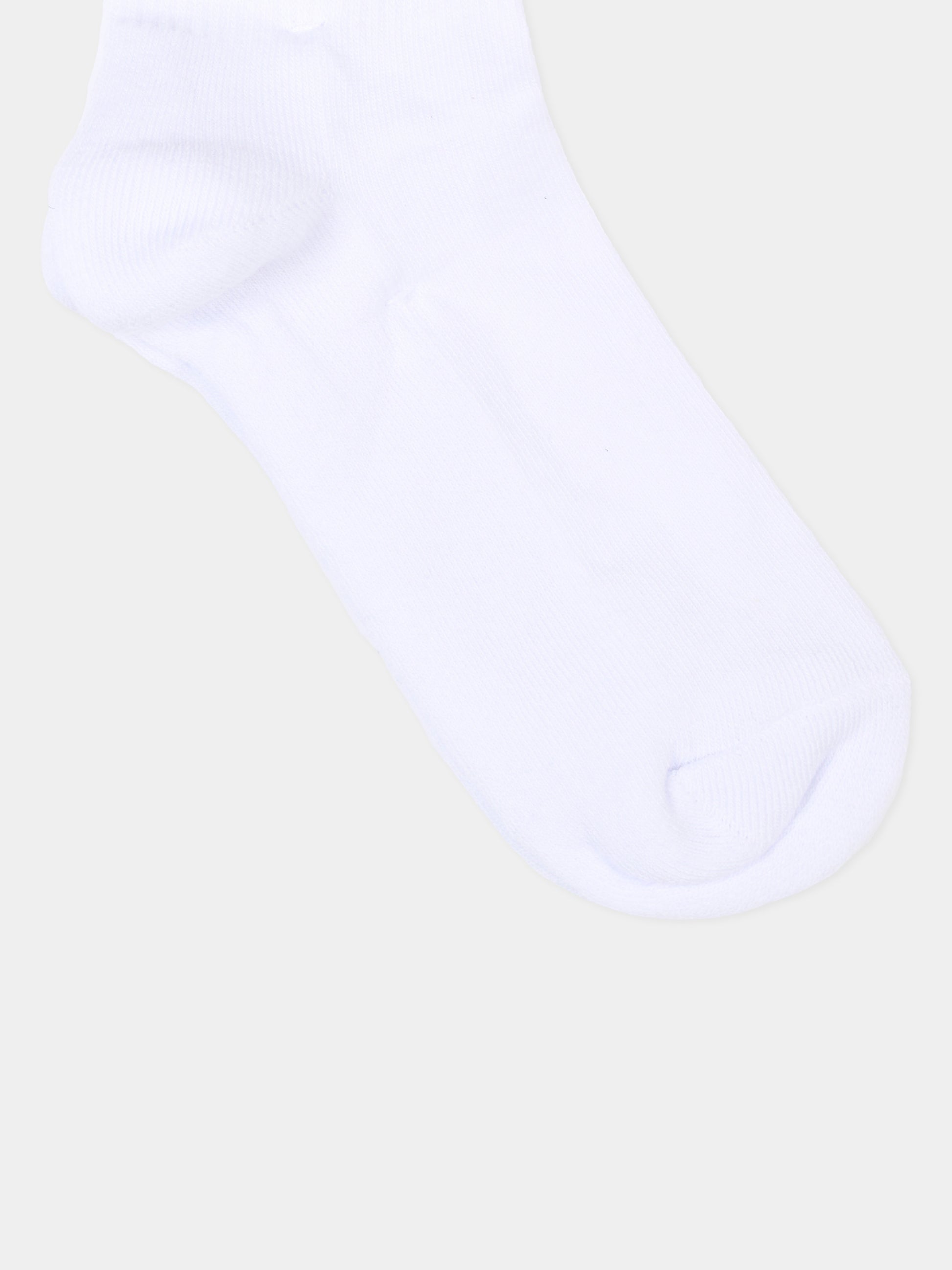 Calzini bianchi per bambini con logo,Msgm Kids,S6MSJUSO231 001/82