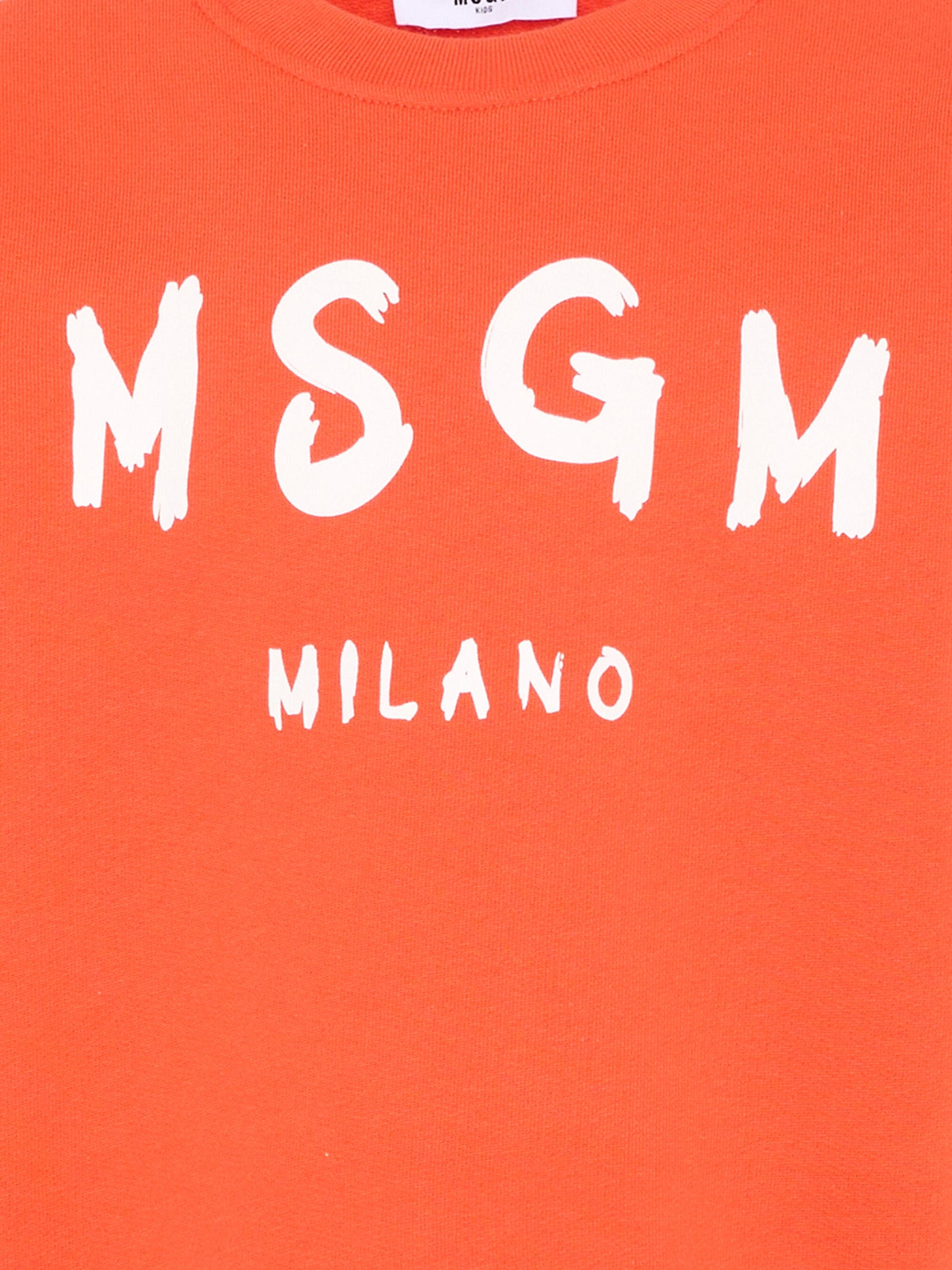 Felpa rossa per bambini con logo,Msgm Kids,S6MSJUSW007 MS074