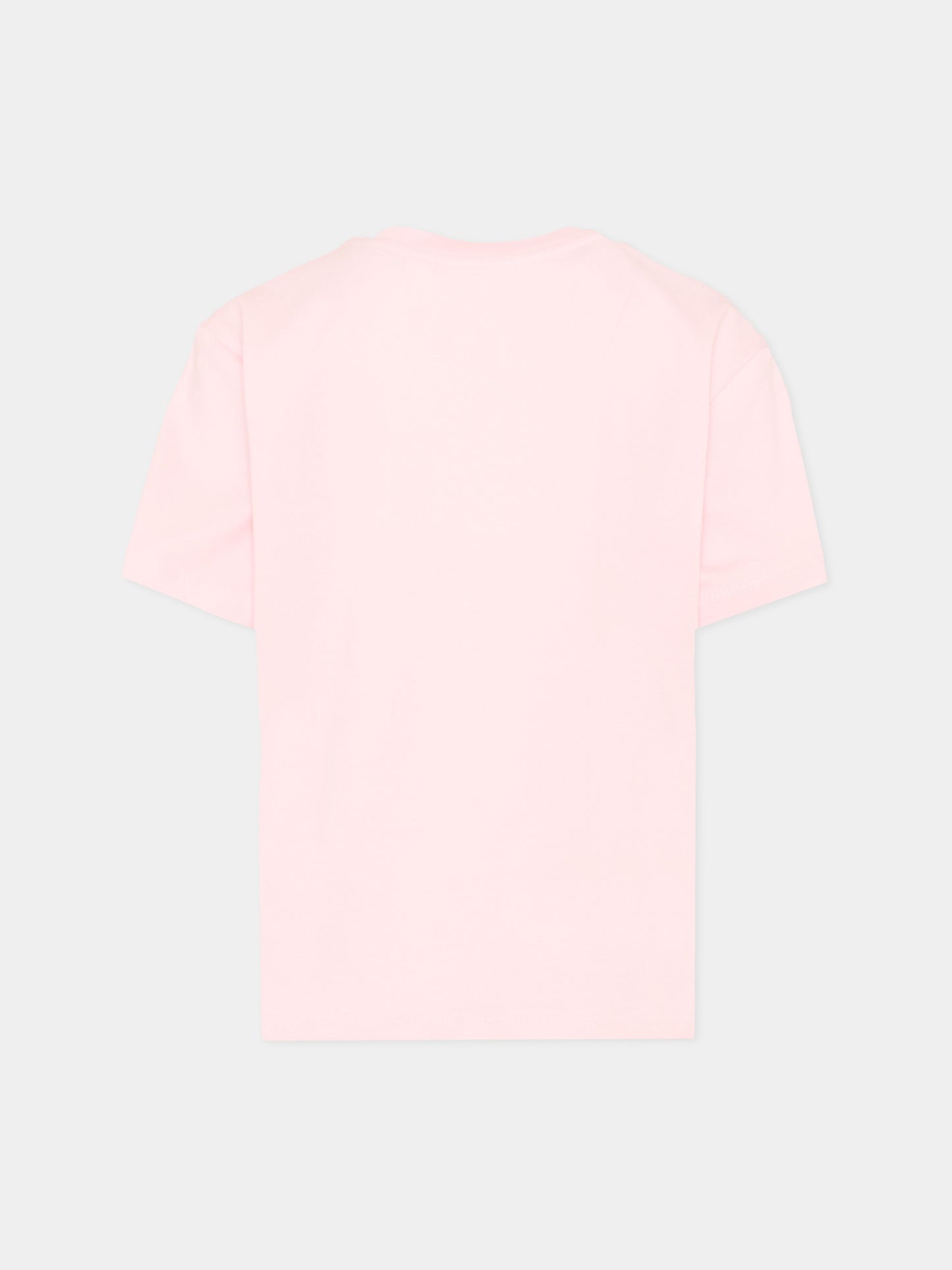 T-Shirt rosa per bambina con logo,Msgm Kids,S6MSJUTH001 MS076