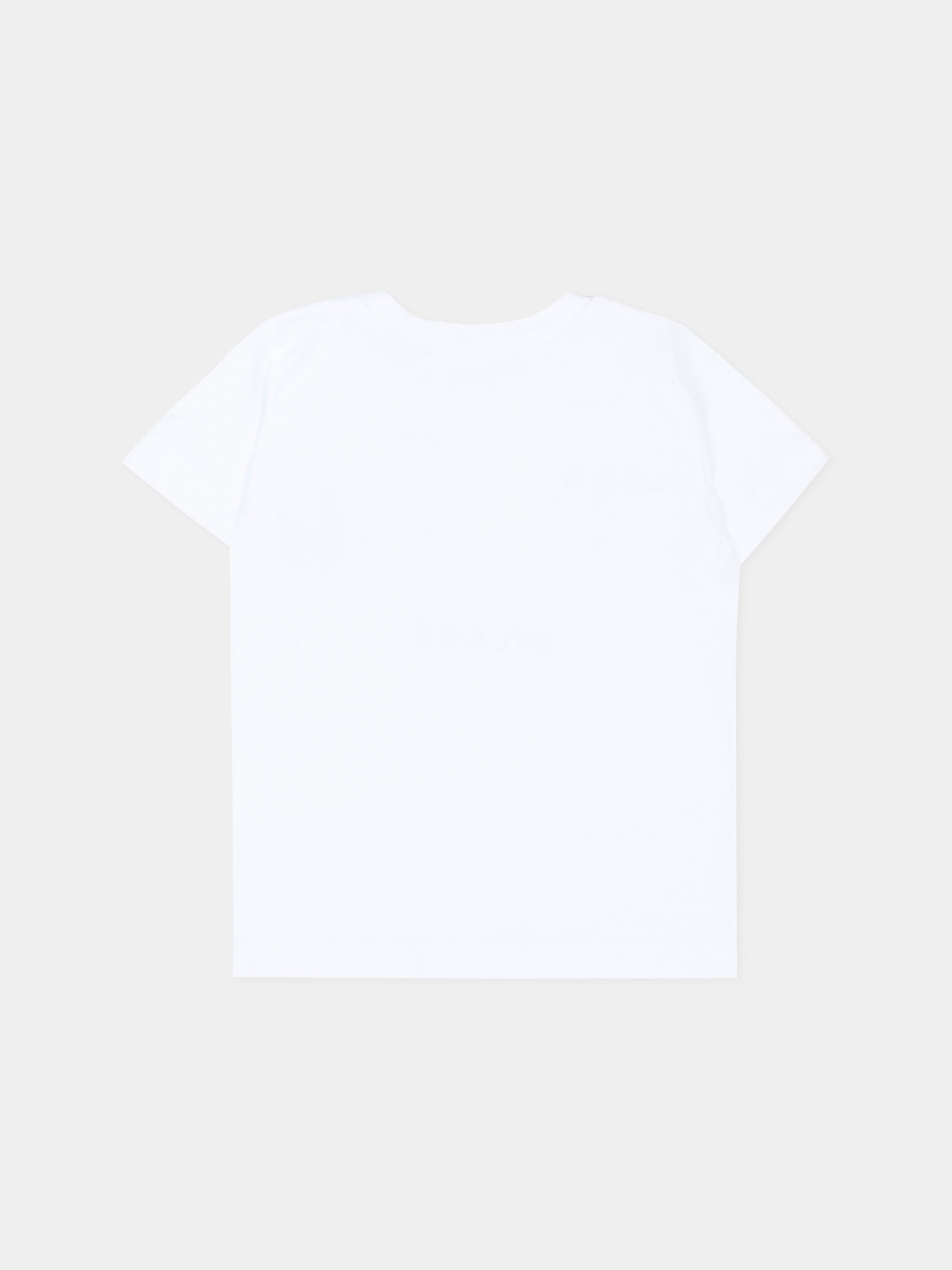 T-Shirt bianca per neonati con logo,Msgm Kids,S6MSUNTH266 001