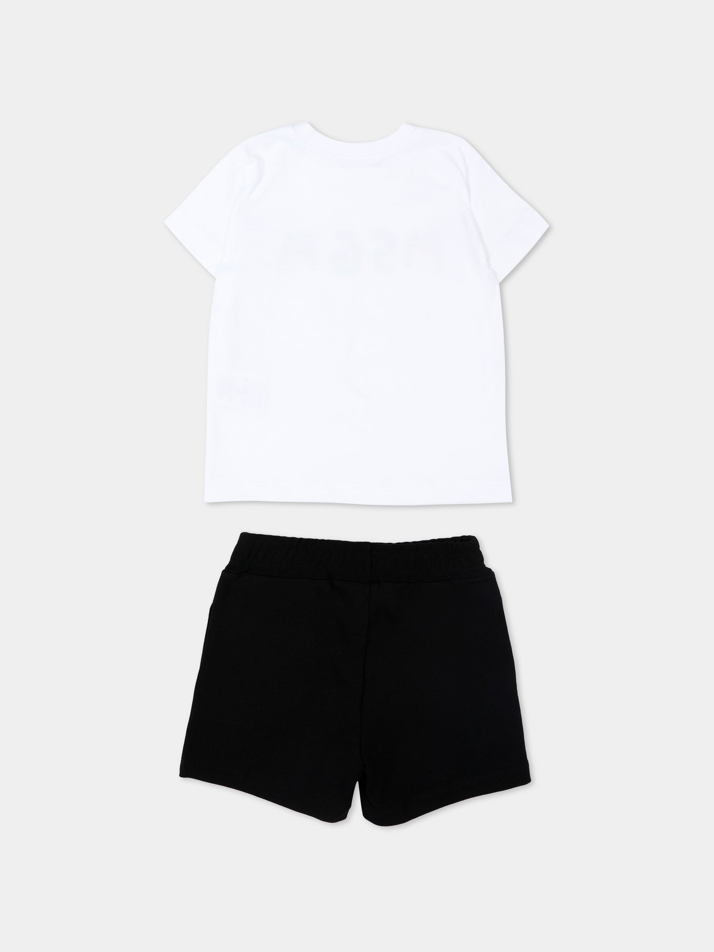 Completo sportivo multicolor per neonati con logo,Msgm Kids,S6MSUNTR263 001/01