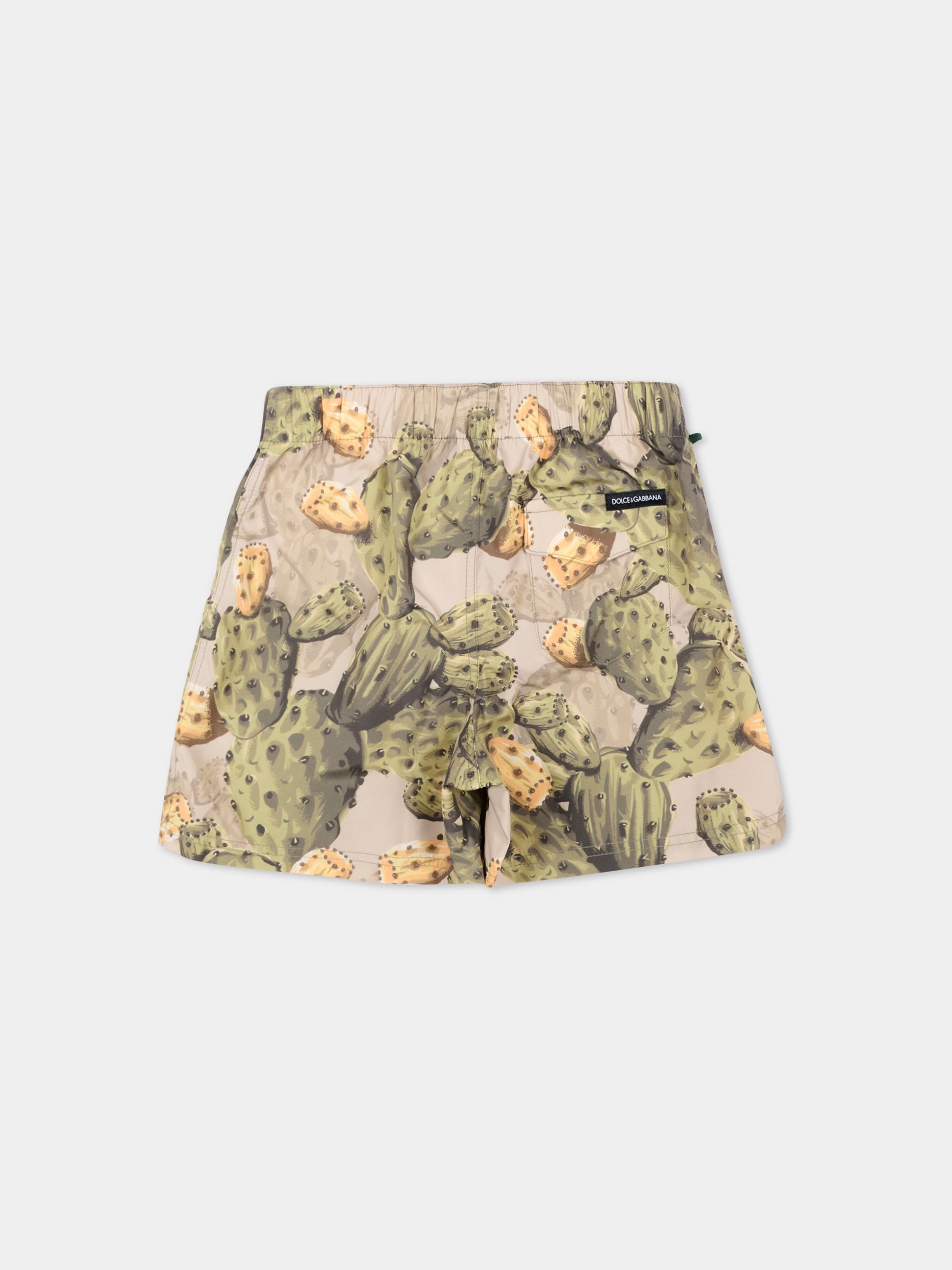 Boxer mare multicolor per neonato stampa fichi d’India,Dolce & Gabbana Kids,L1J818 ON0CI HA5XN