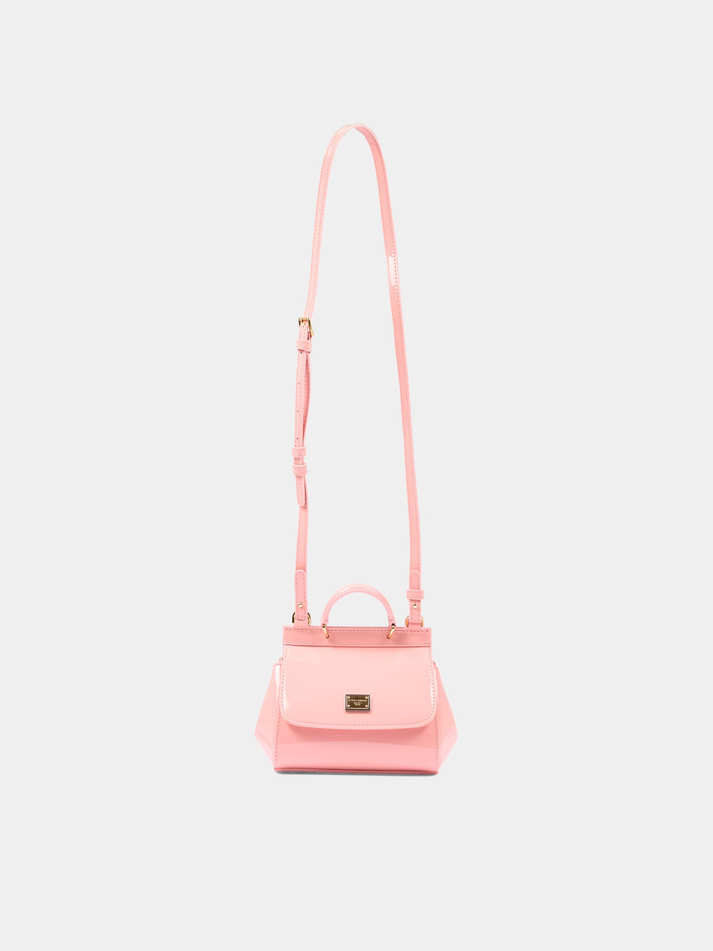 Borsa rosa Sicily Mini per bambina con logo,Dolce & Gabbana Kids,EB0003 A1067 88438