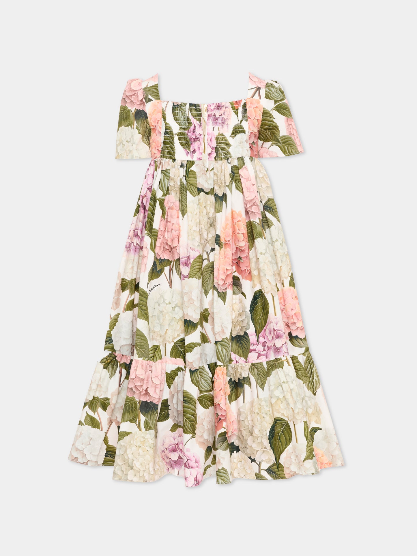 Vestito multicolor per bambina floreale,Dolce & Gabbana Kids,L53DE7 HS5T6 HA5XG