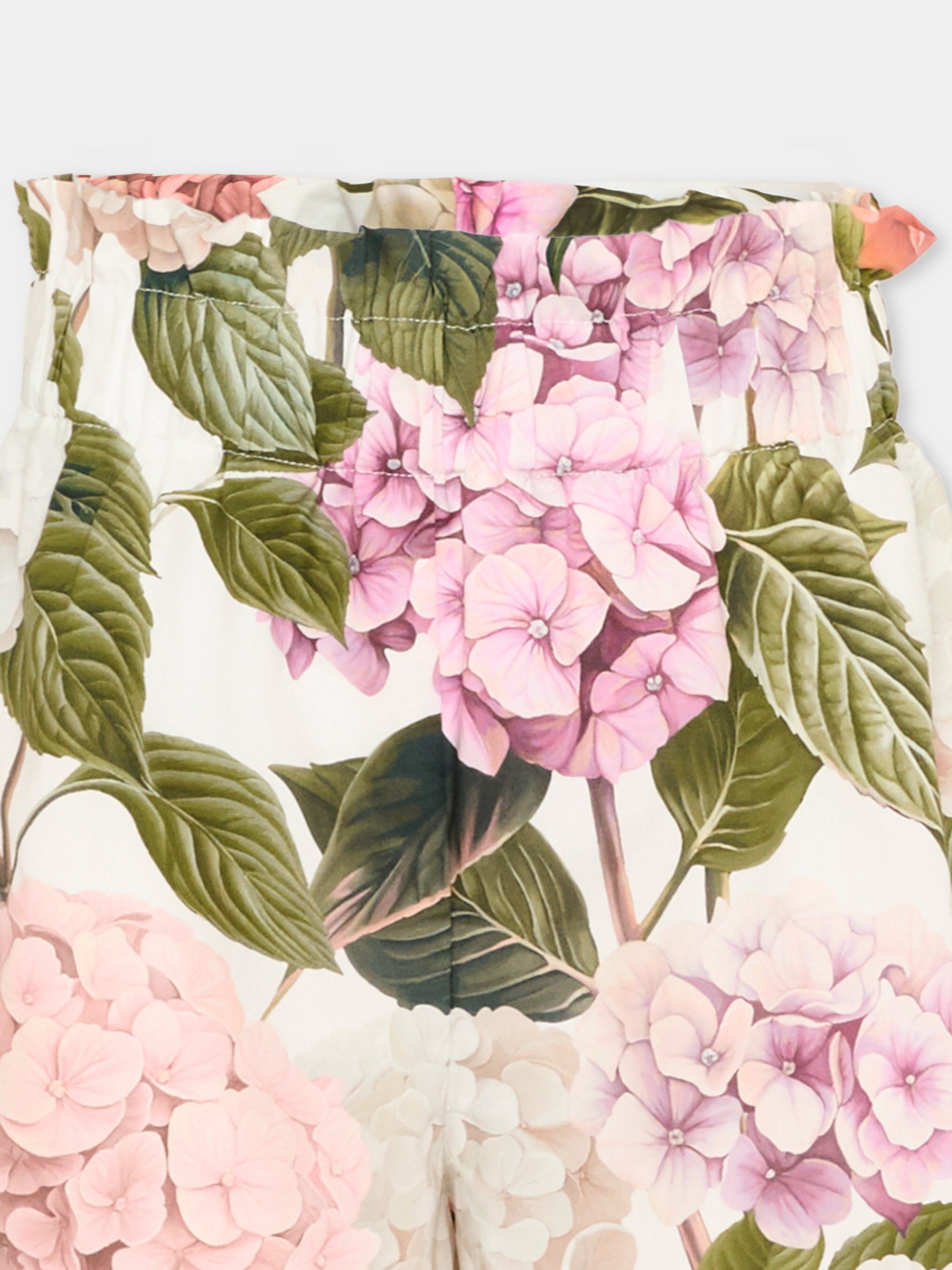 Shorts multicolor per bambina con stampa floreale,Dolce & Gabbana Kids,L53Q43 HS5T6 HA5XG