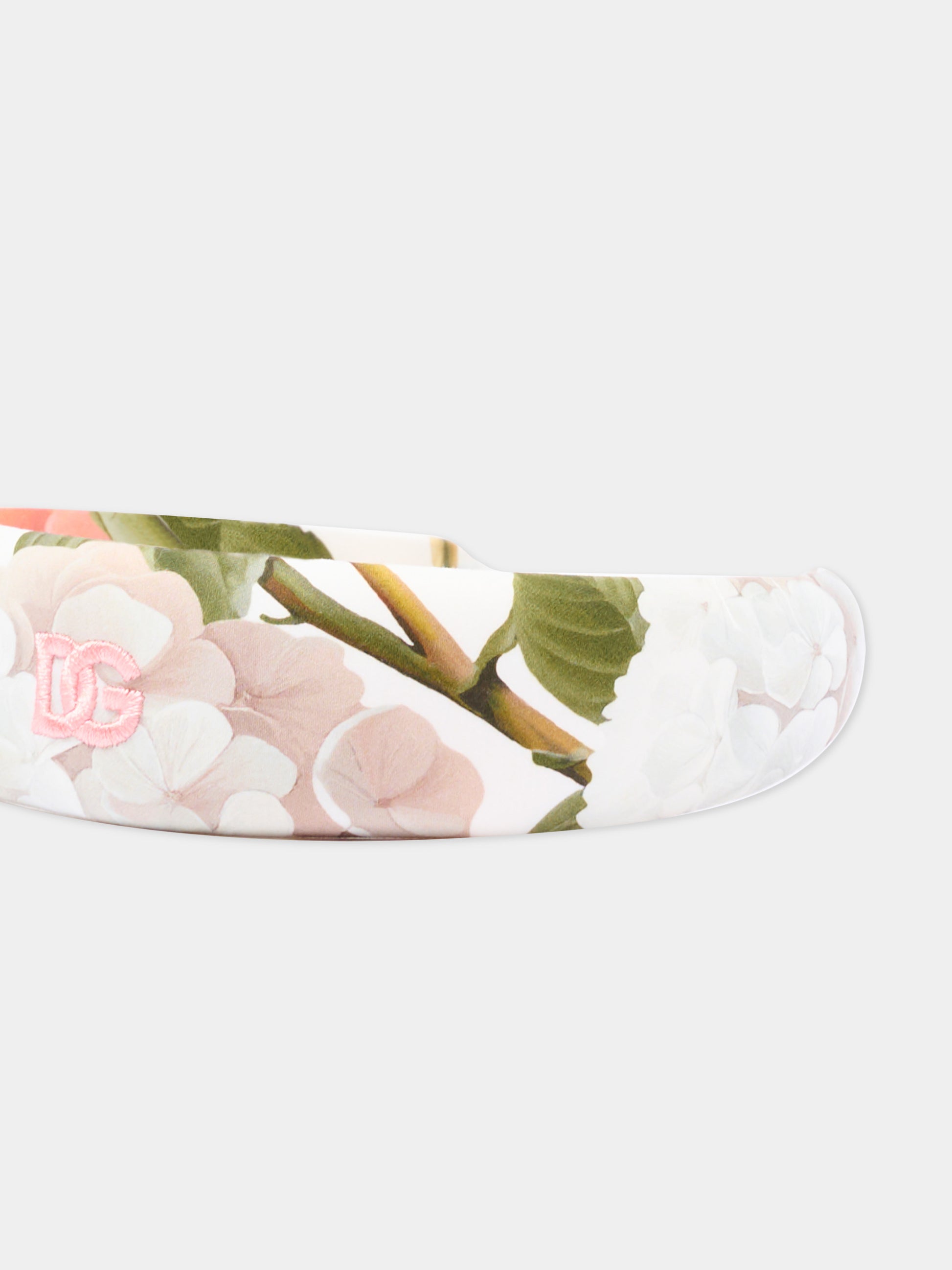 Cerchietto multicolor per bambina floreale,Dolce & Gabbana Kids,LB3L54 HS5T6 HA5XG