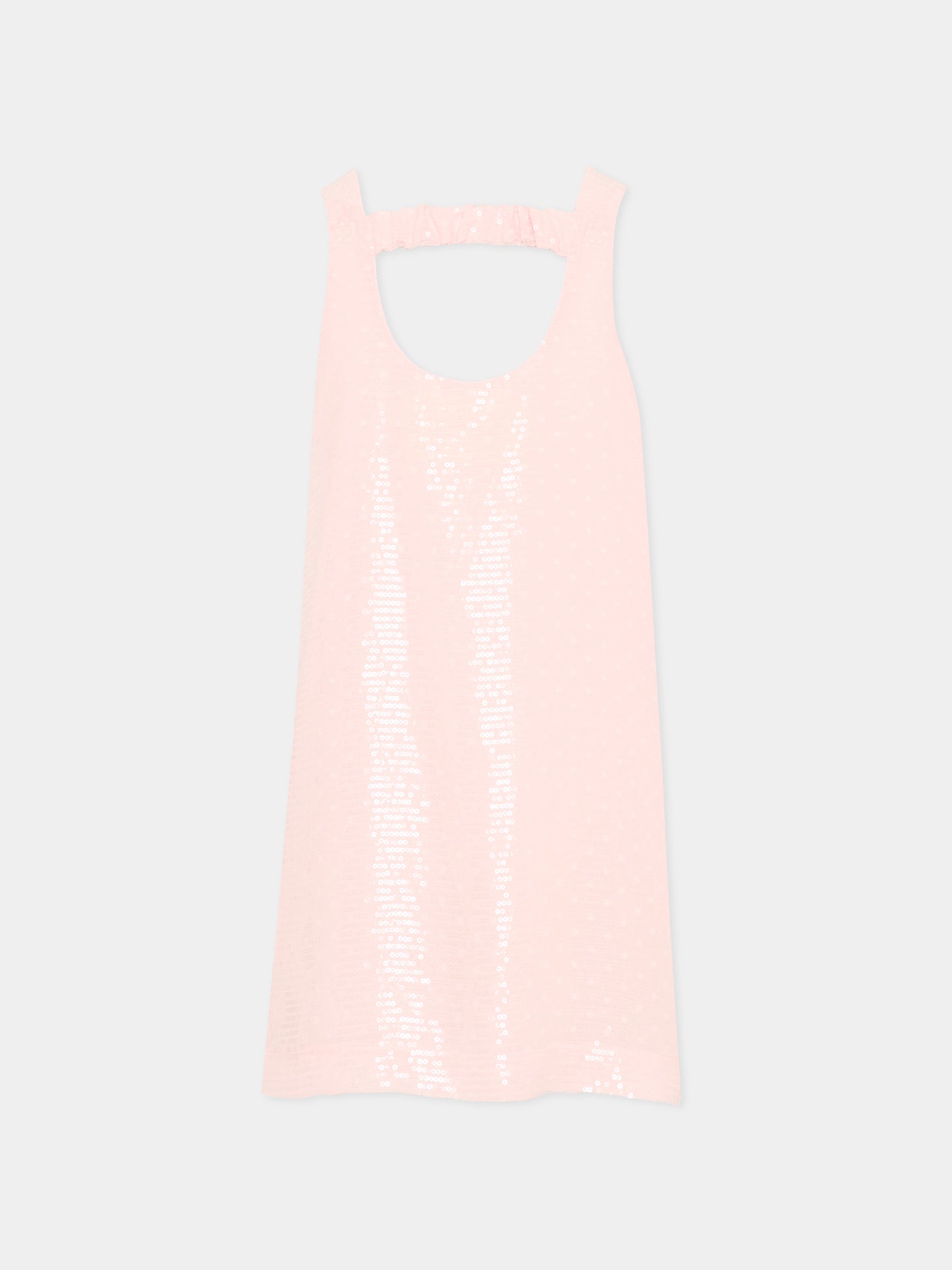 Abito rosa per bambina con paillettes,Simonetta,SY1B12-U0273 555