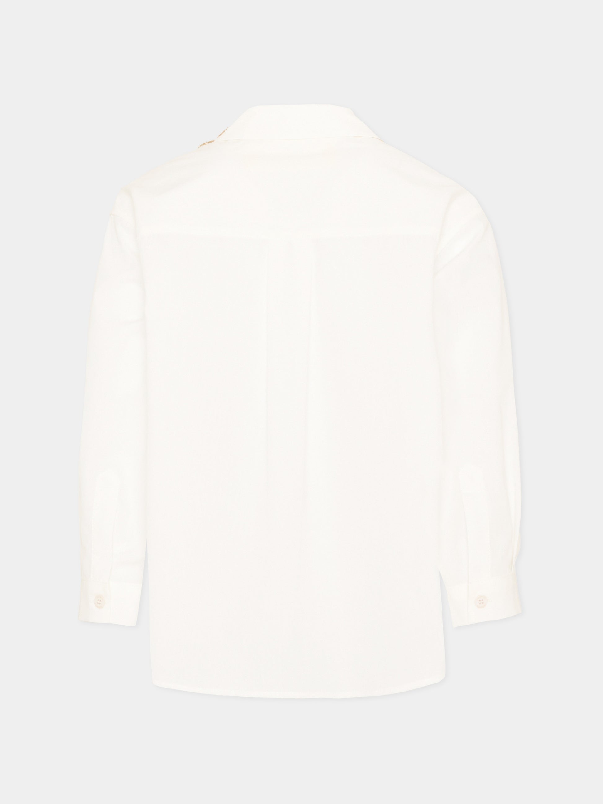 Camicia bianco per bambina con fiori,Simonetta,SY5A20-P0013 101MC