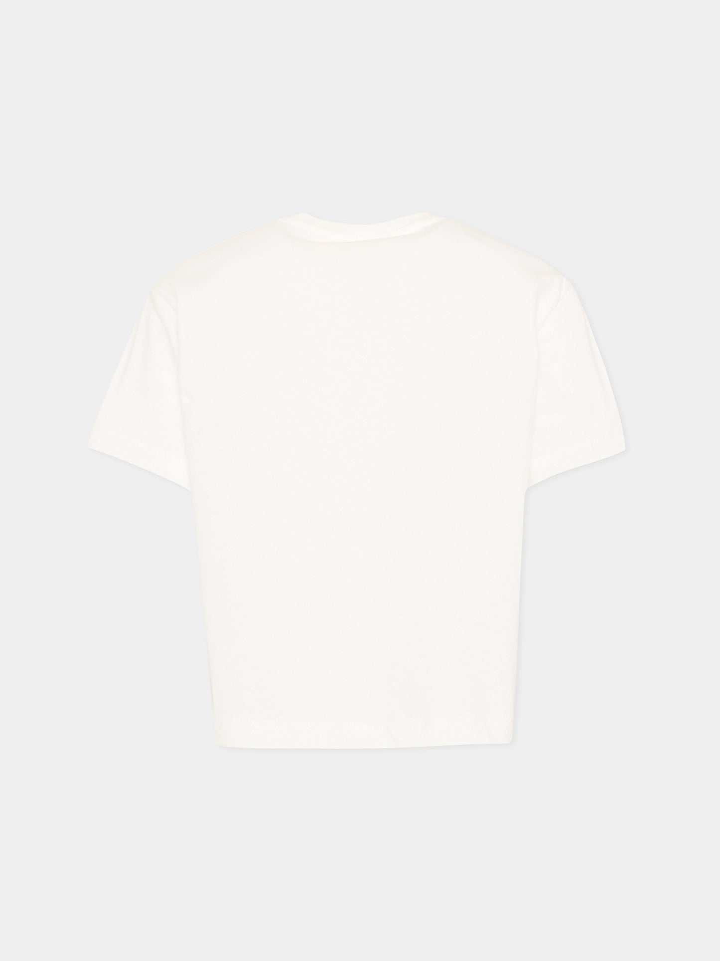 T-Shirt bianca per bambina con fiori,Simonetta,SY8A51-Z3186 101