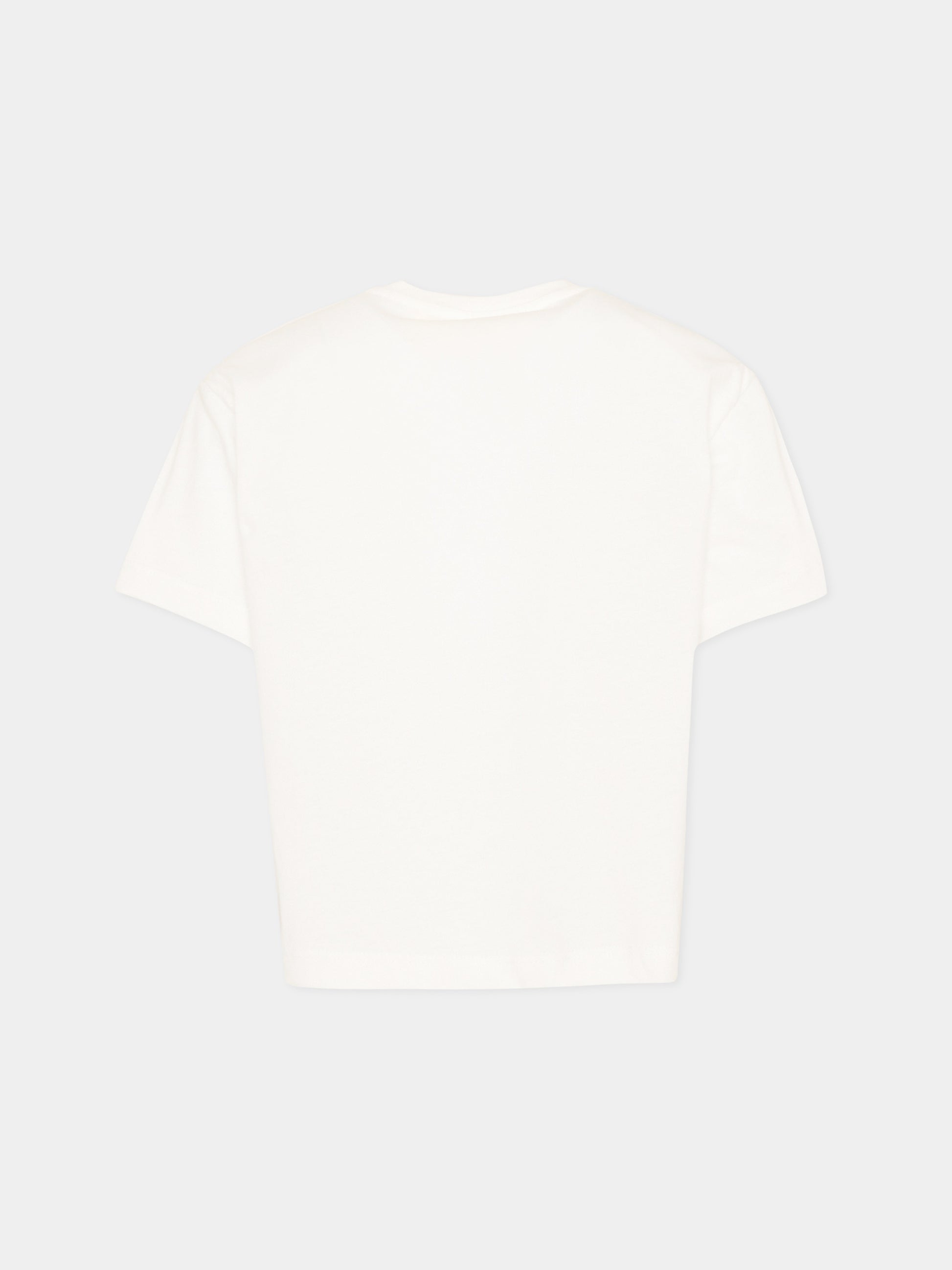 T-Shirt bianca per bambina con fiori,Simonetta,SY8A51-Z3186 101