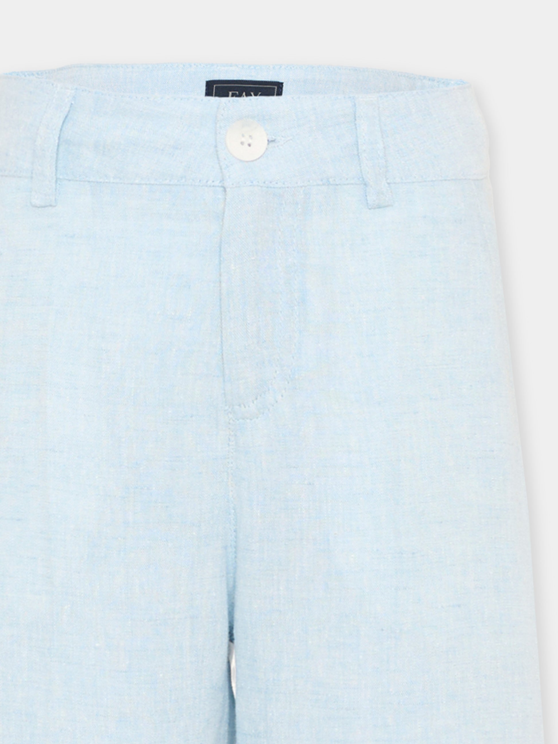 Pantaloni casual celeste per bambino,Fay Kids,FY6P50 I0318 607