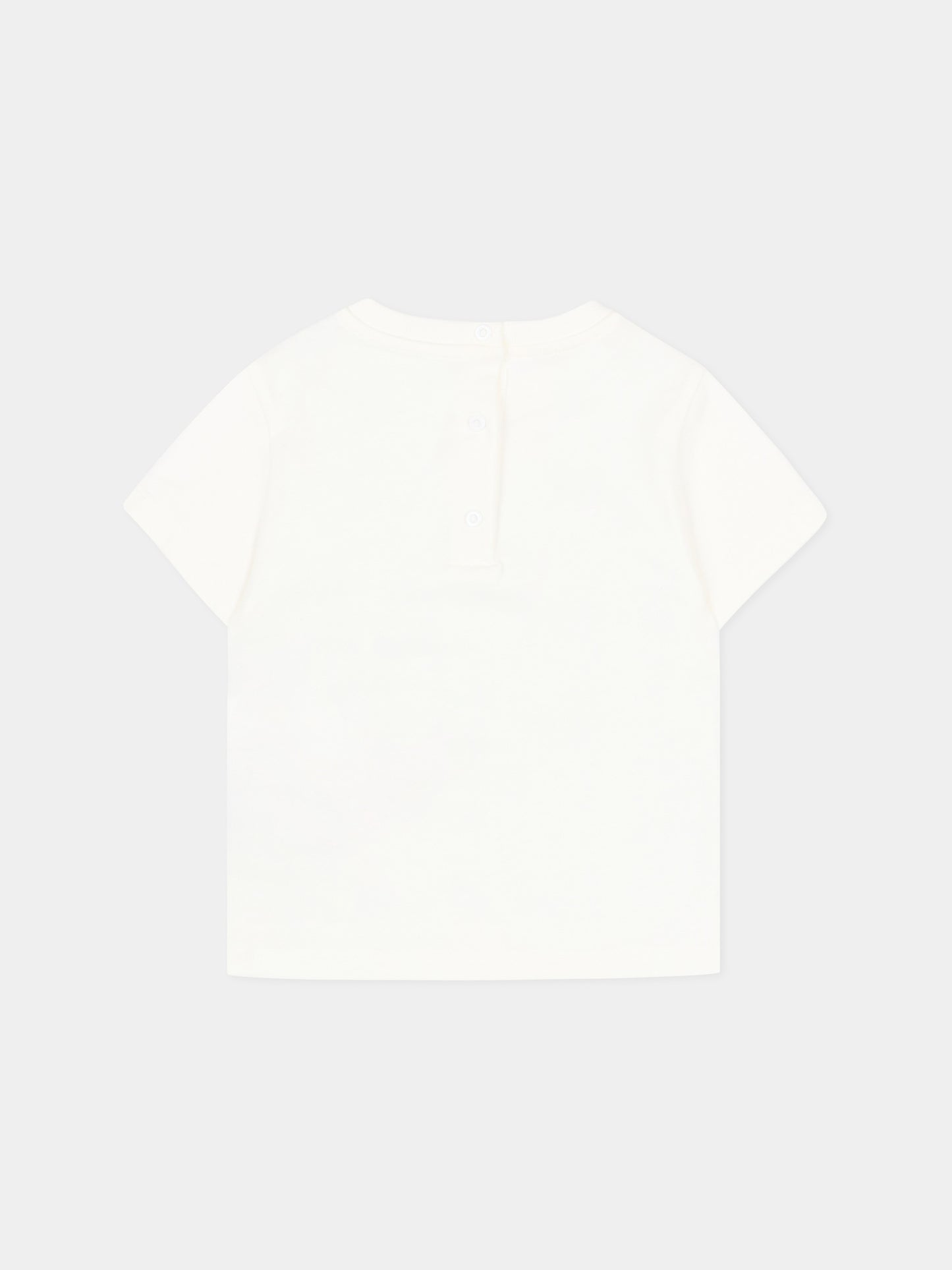 T-Shirt avorio con gilet per neonato,Fay Kids,FY8531 Z3708 101BL