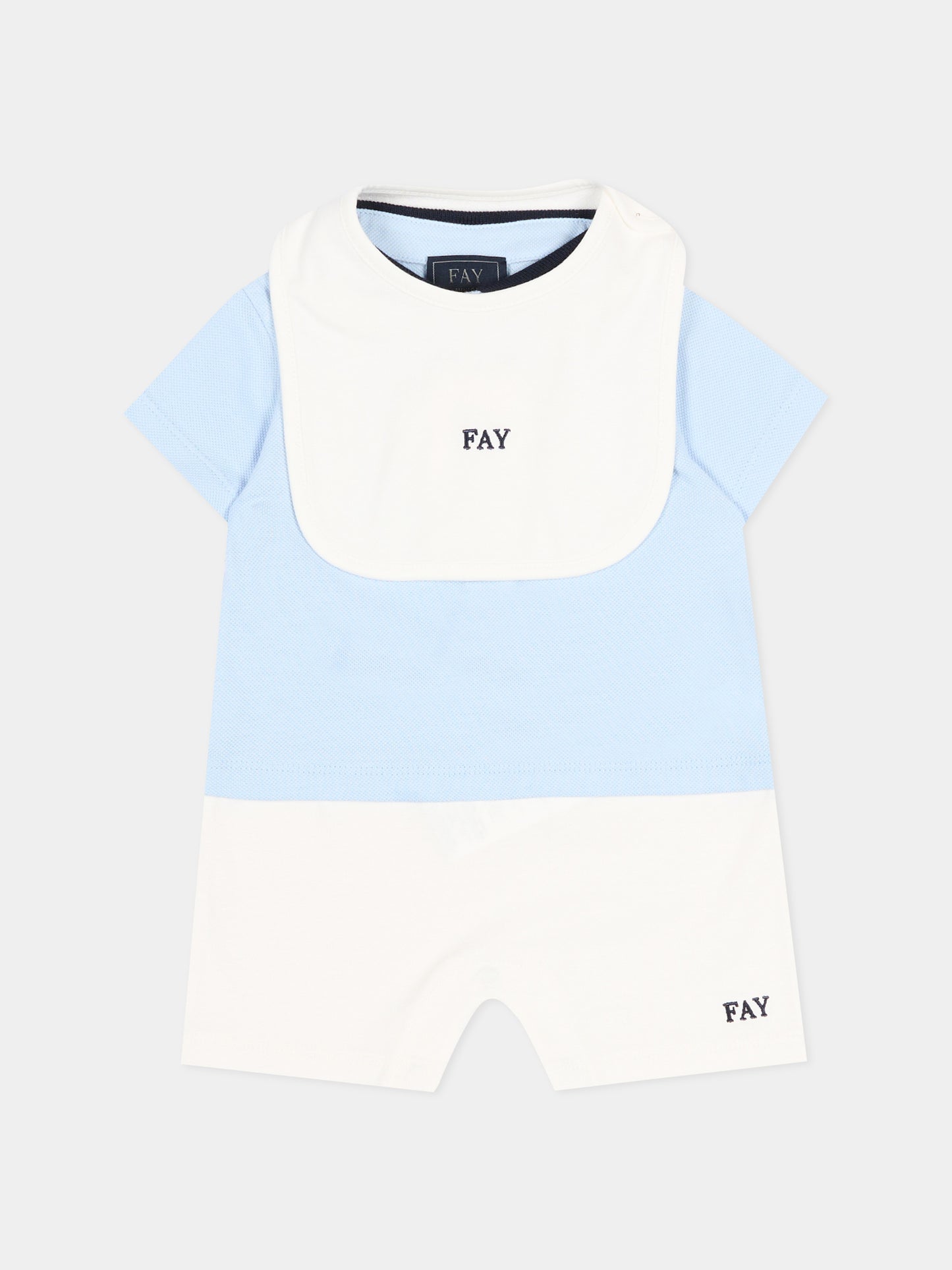 Pagliaccetto multicolor per neonato con logo,Fay Kids,FYB501 Z3707 652AV