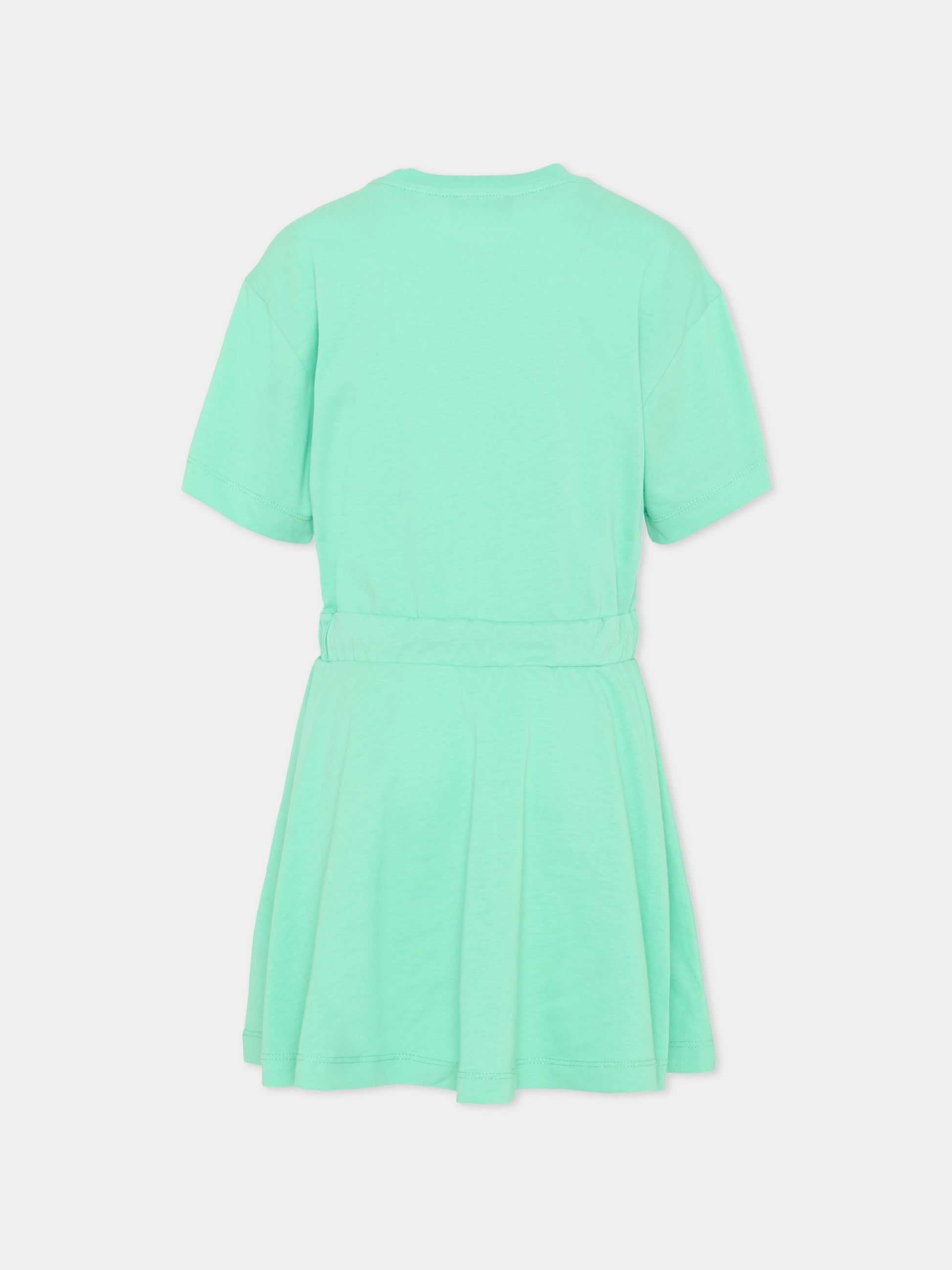 Vestito verde per bambina con orsetto,Barrow,S6BKJGDR024 087