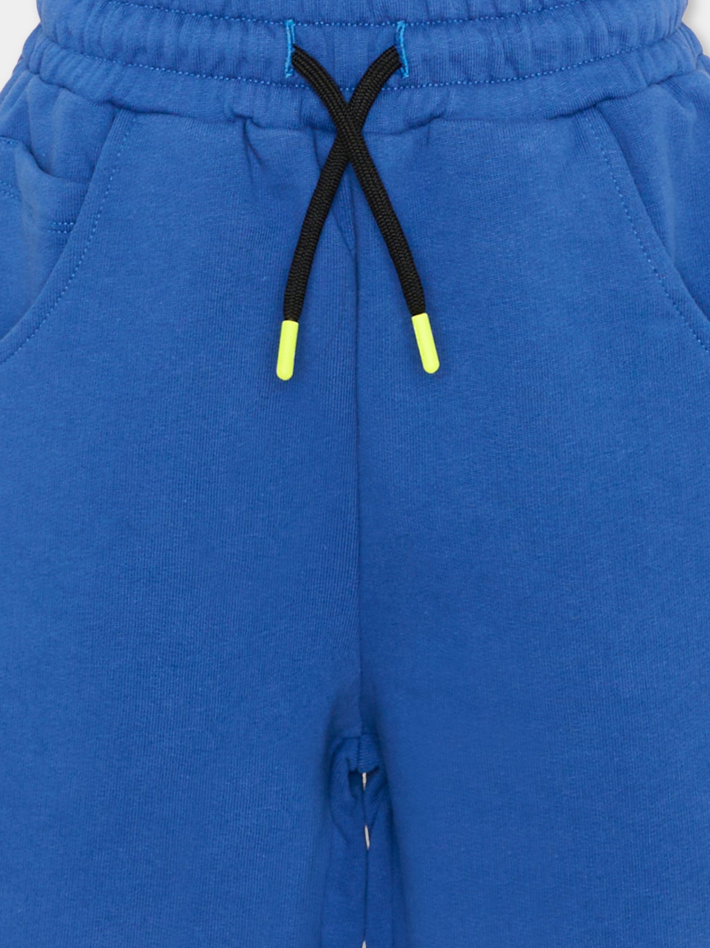 Shorts sportivi blu per bambino con smile,Barrow,S6BKJUBE046 BW310