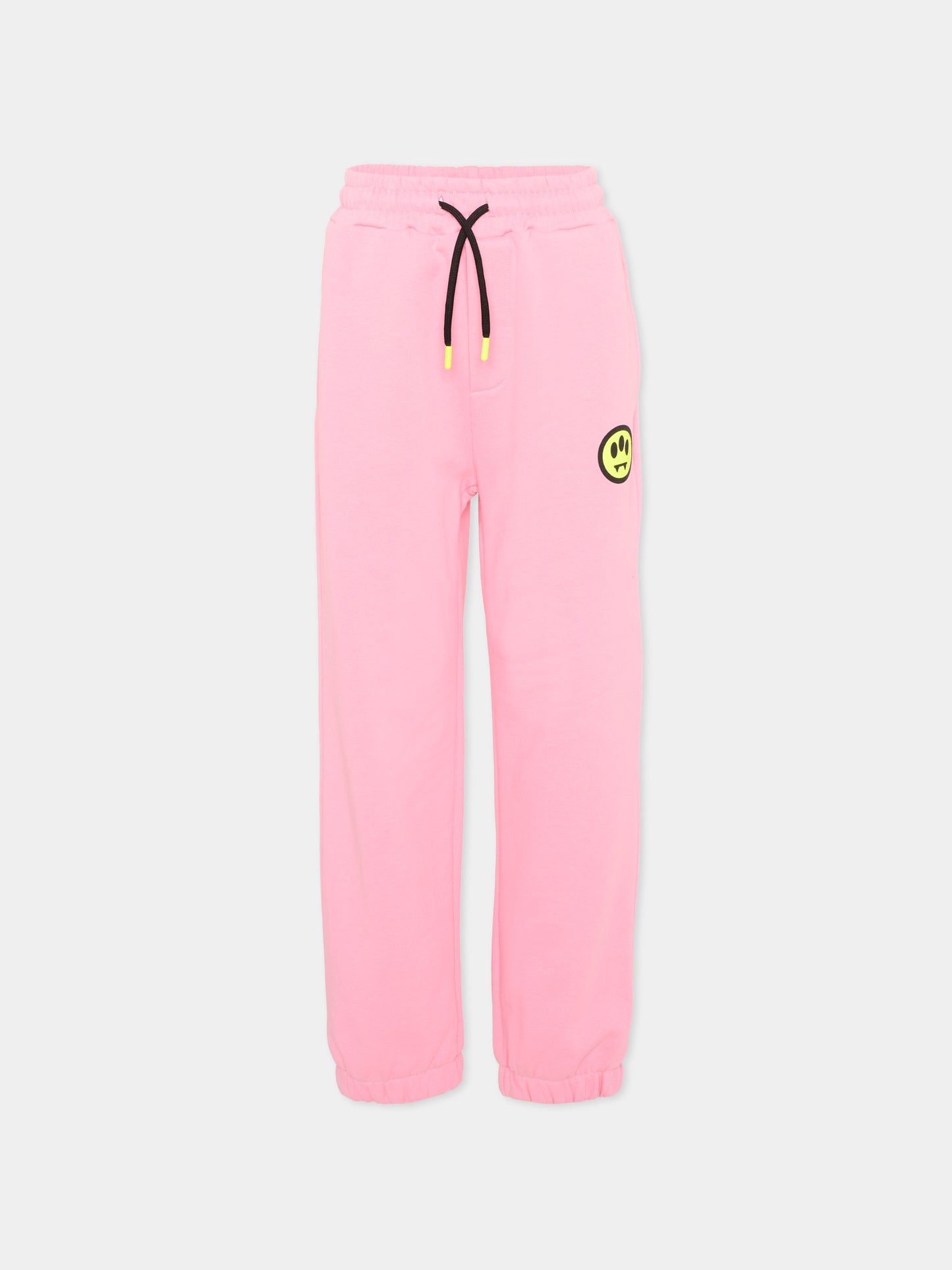 Pantaloni sportivi rosa per bambina con smile,Barrow,S6BKJUFP015 BW311