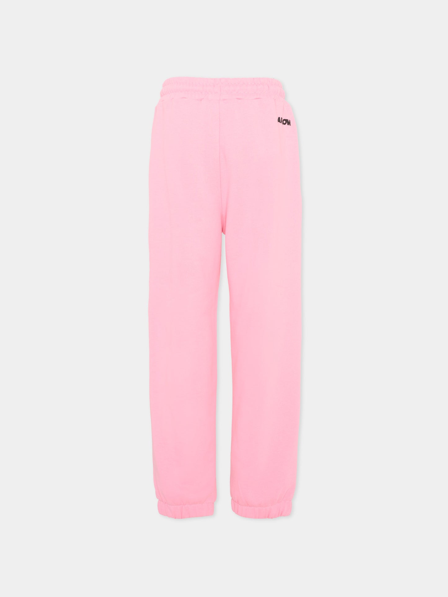 Pantaloni sportivi rosa per bambina con smile,Barrow,S6BKJUFP015 BW311