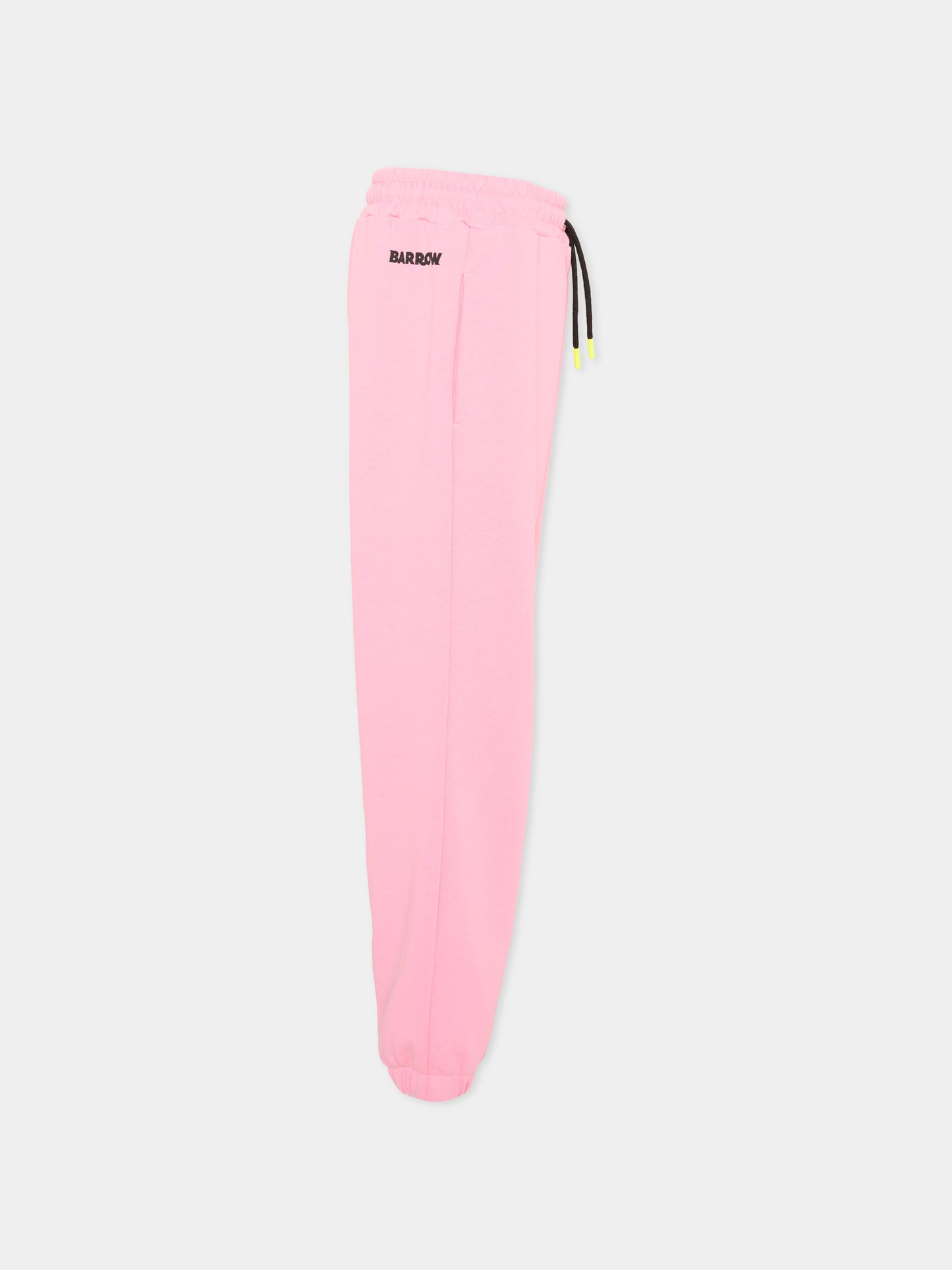 Pantaloni sportivi rosa per bambina con smile,Barrow,S6BKJUFP015 BW311