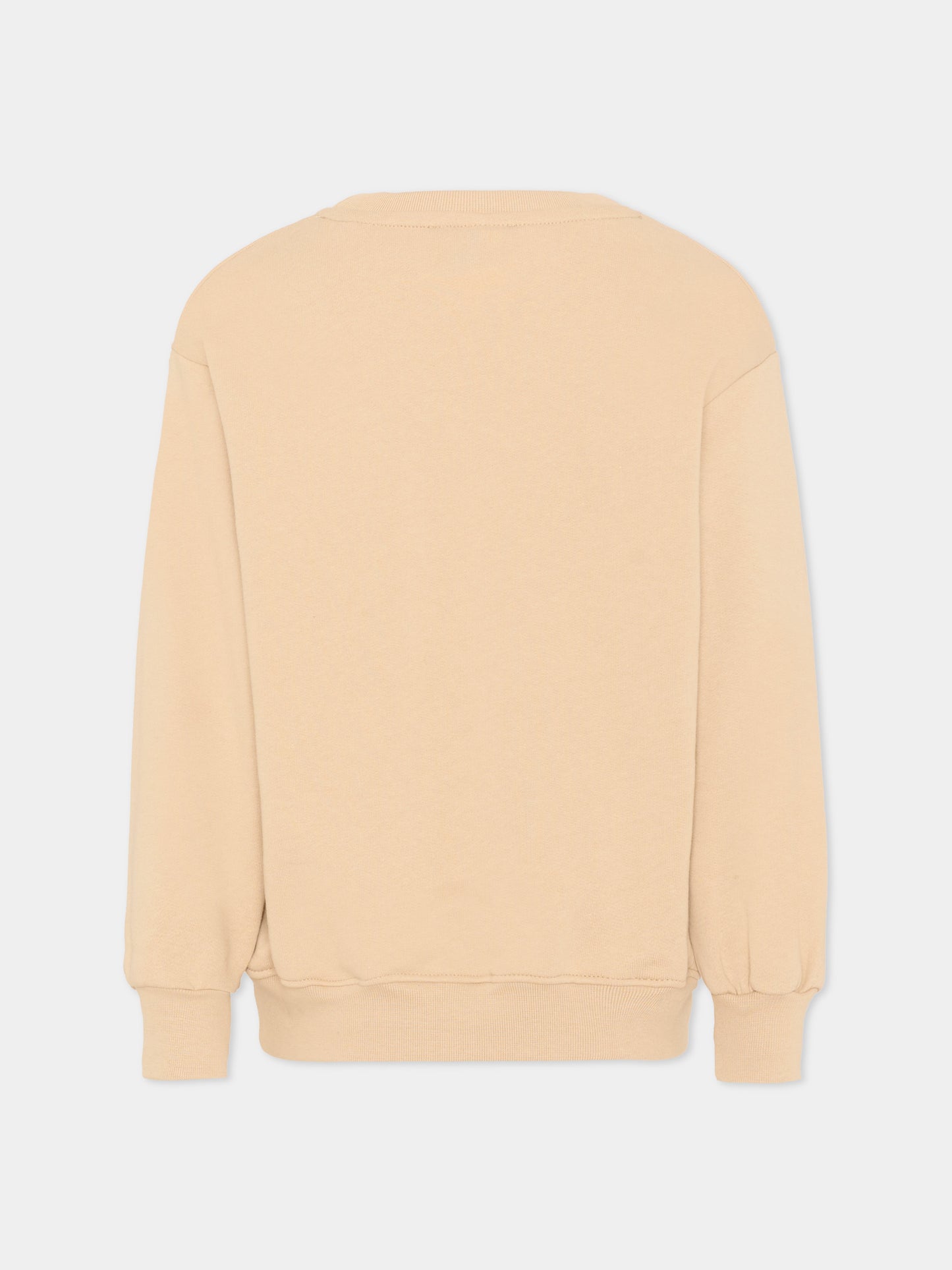 Felpa beige Barrow per bambino con stampa,Barrow,S6BKJUSW098 092