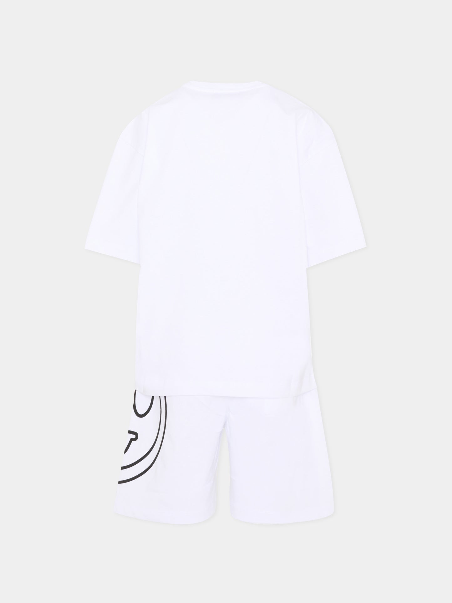 Completo sportivo bianco per bambino con logo,Barrow,S6BKJUTB030 002/13