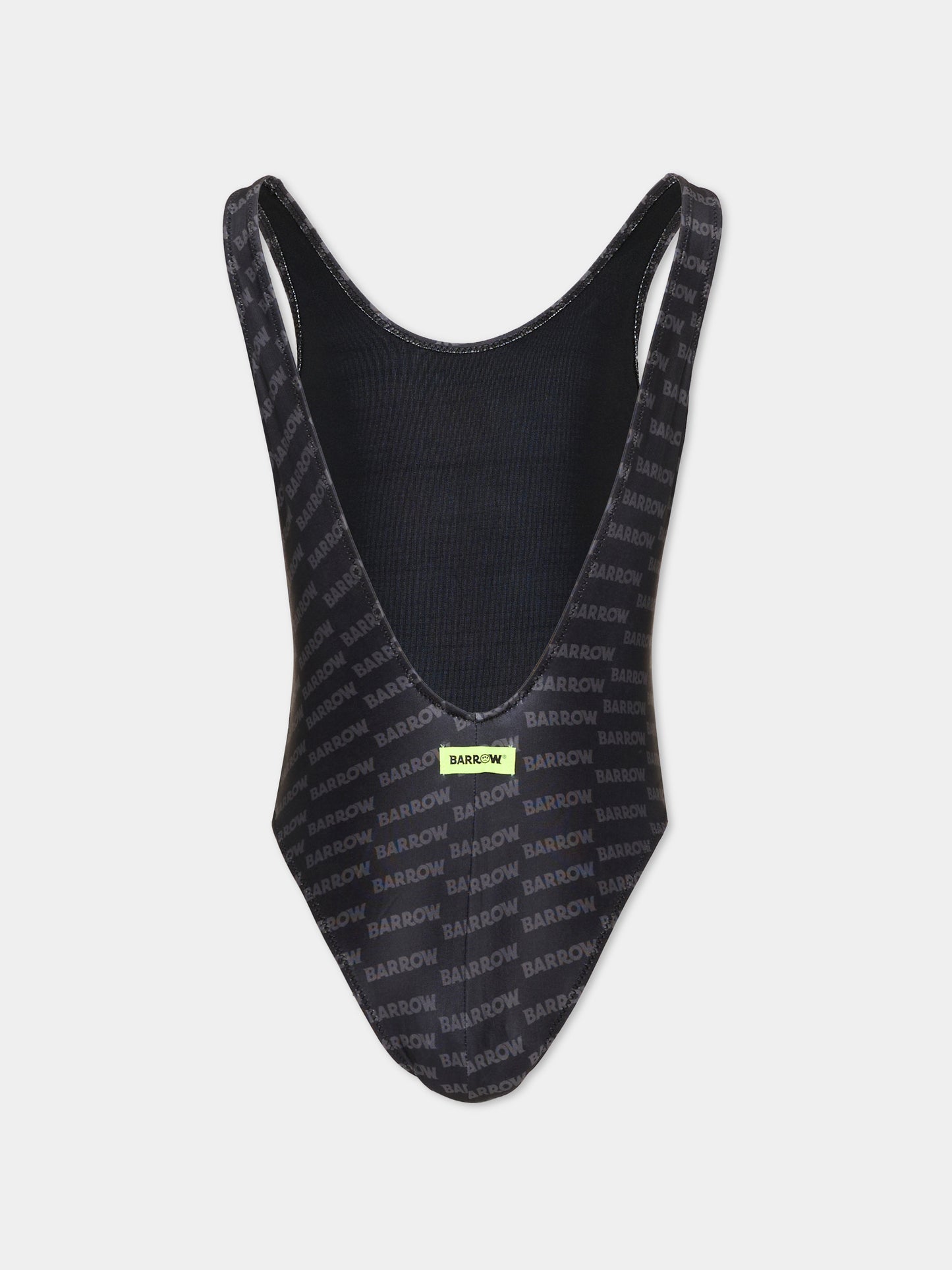 Costume intero nero per bambina con orsetto,Barrow,S6BKJGSM236 110