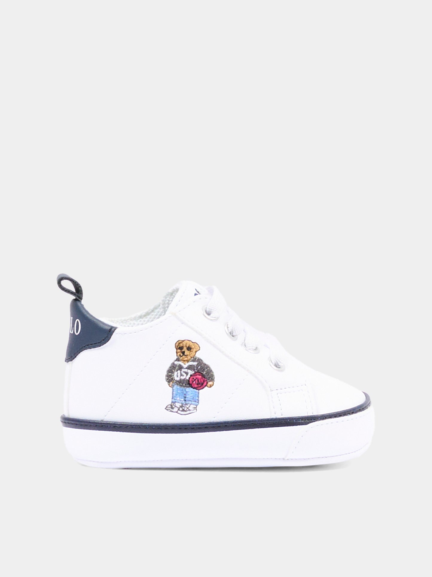Sneakers bianche Polo Bear per neonati,Ralph Lauren Kids,RL06180101