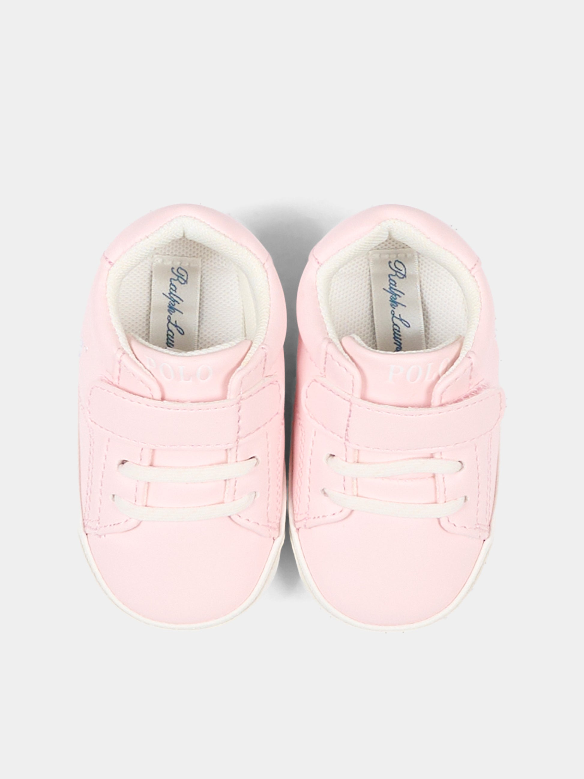 Sneakers rosa per neonata con Polo Pony,Ralph Lauren Kids,RL00298680