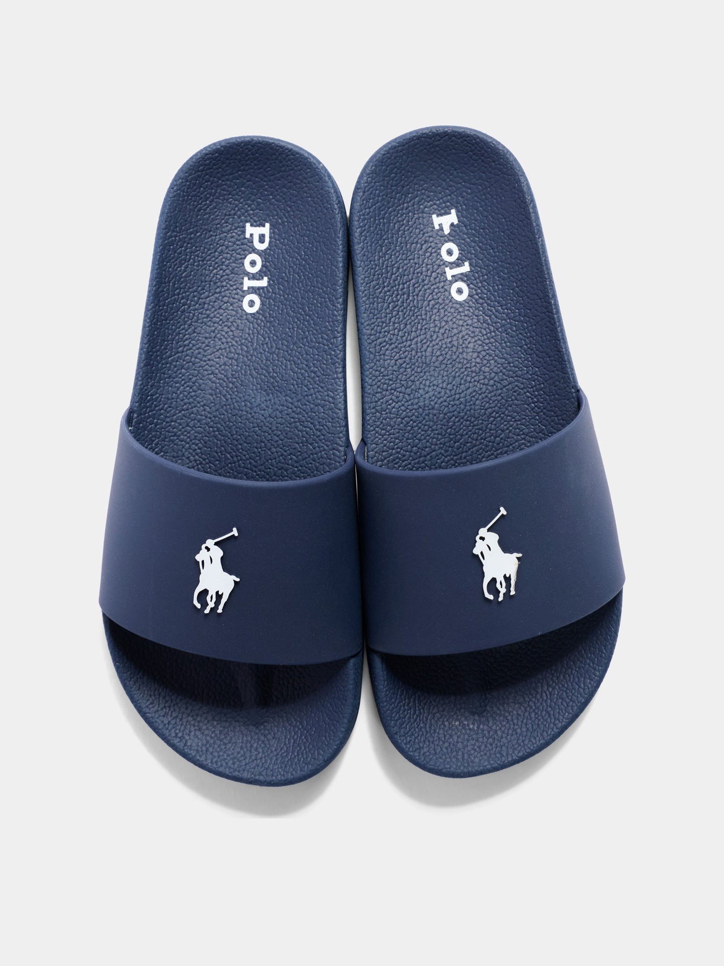 Ciabatte blu per bambino con logo Pony,Ralph Lauren Kids,RL04261410