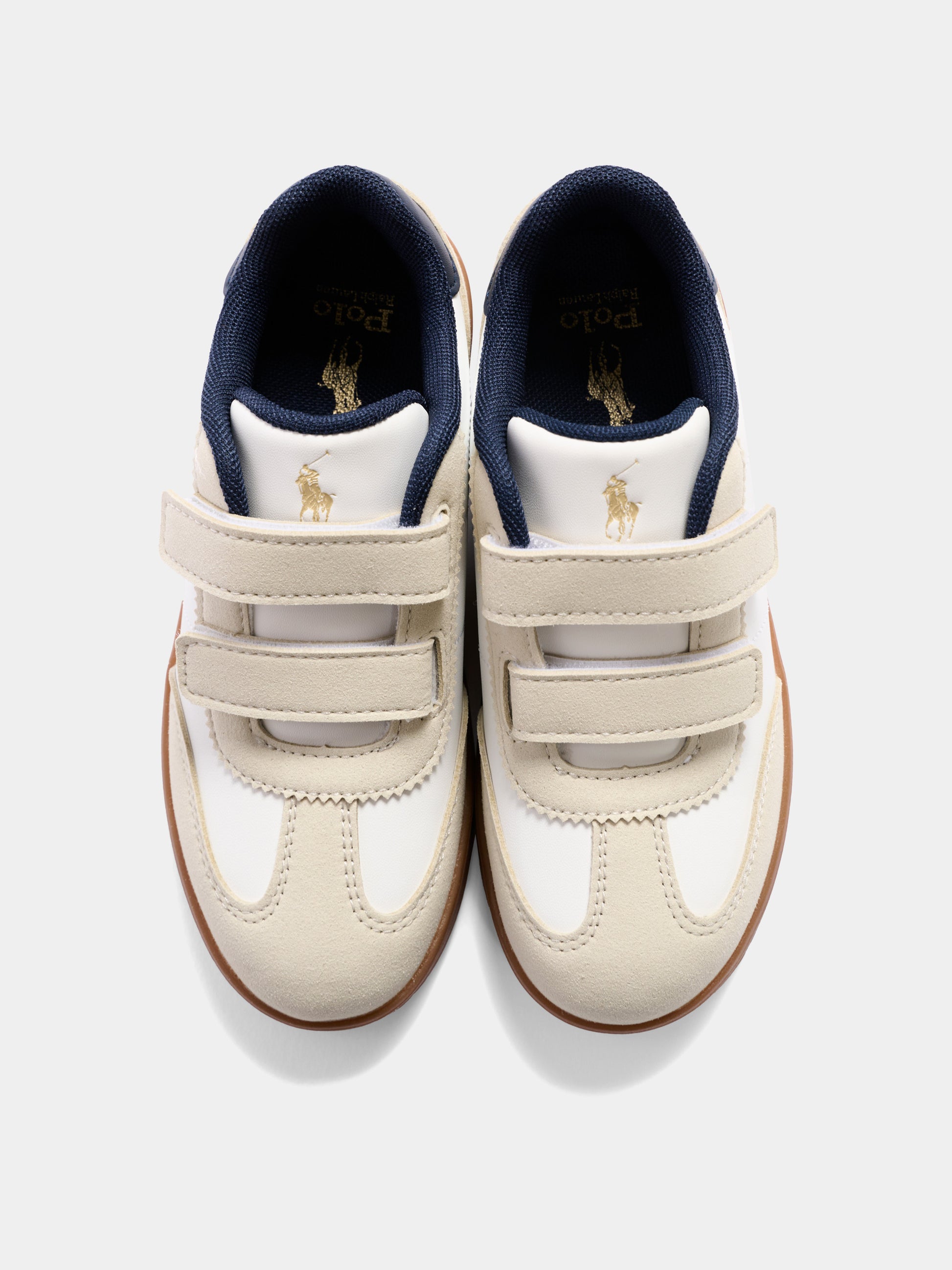 Sneakers bianche per bambini con Polo Pony,Ralph Lauren Kids,RL04997103