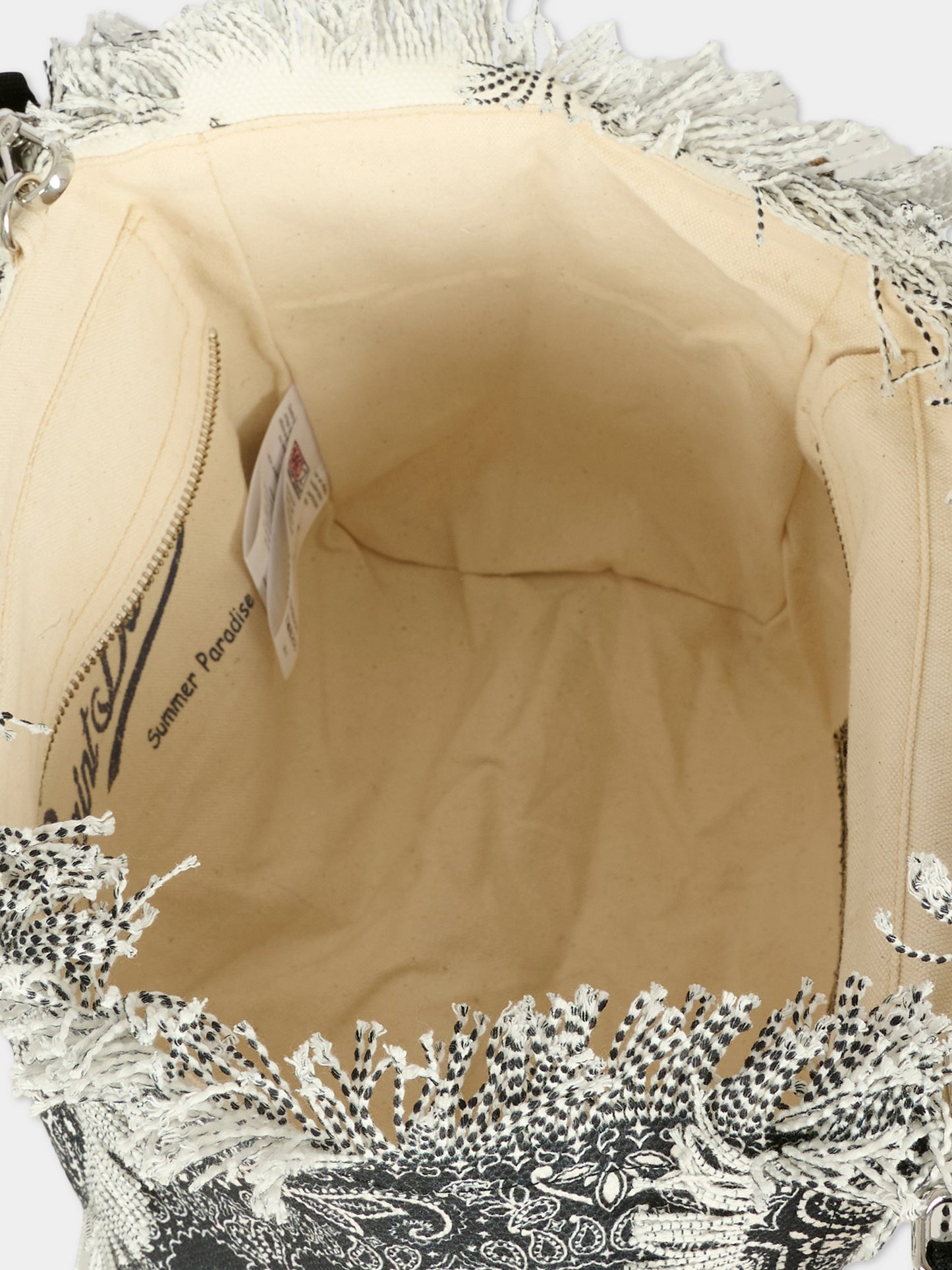 Borsa mare Colette nera per bambina con logo,Mc2 Saint Barth,COL0001 04806H