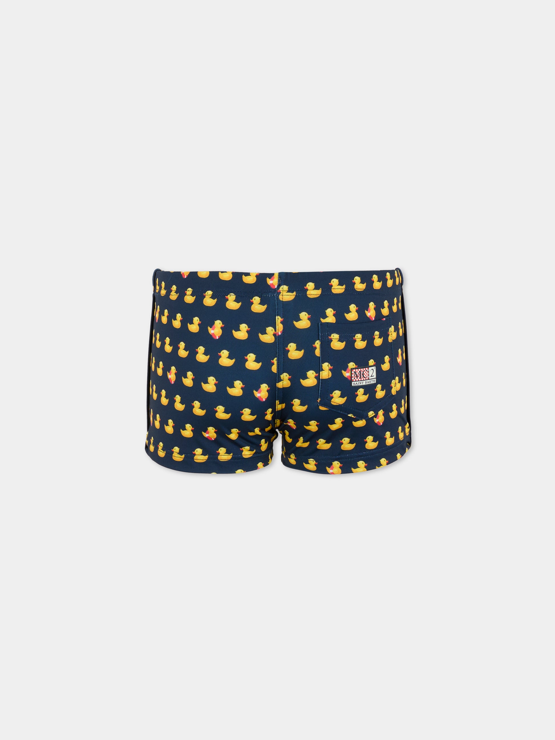 Boxer mare blu per bambino con stampa ducky,Mc2 Saint Barth,TOB0001 02678H