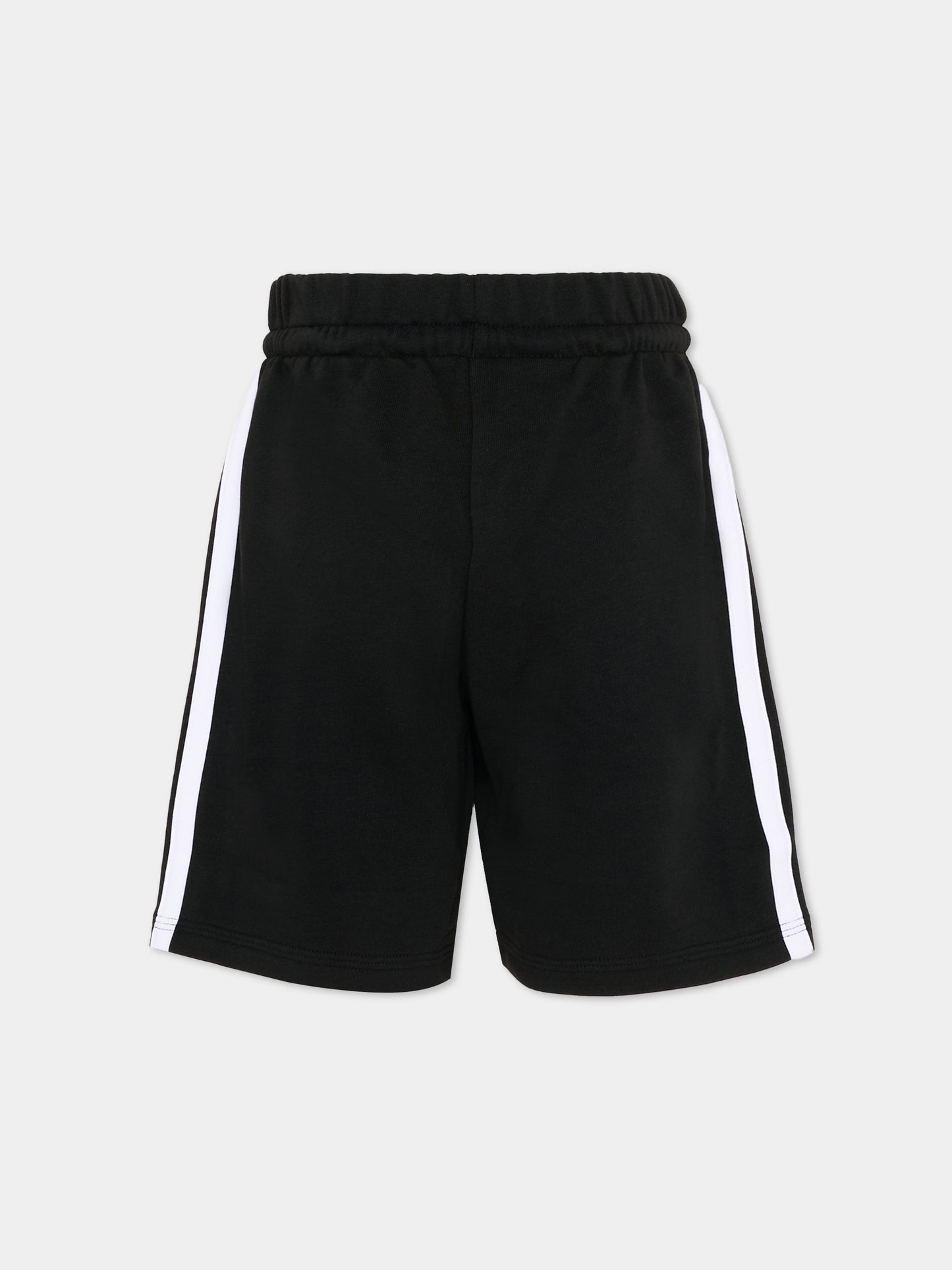 Shorts sportivi neri per bambini con logo,Adidas,JM0902