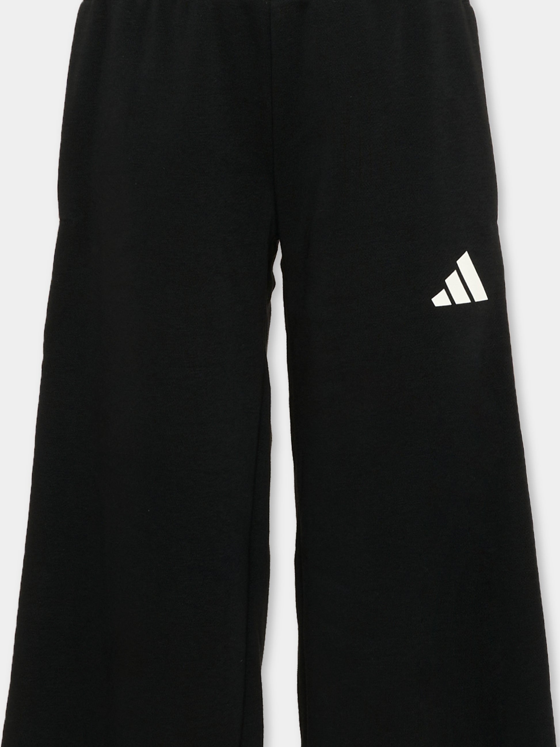 Pantalone sportivo nero per bambina con logo,Adidas,KC4644