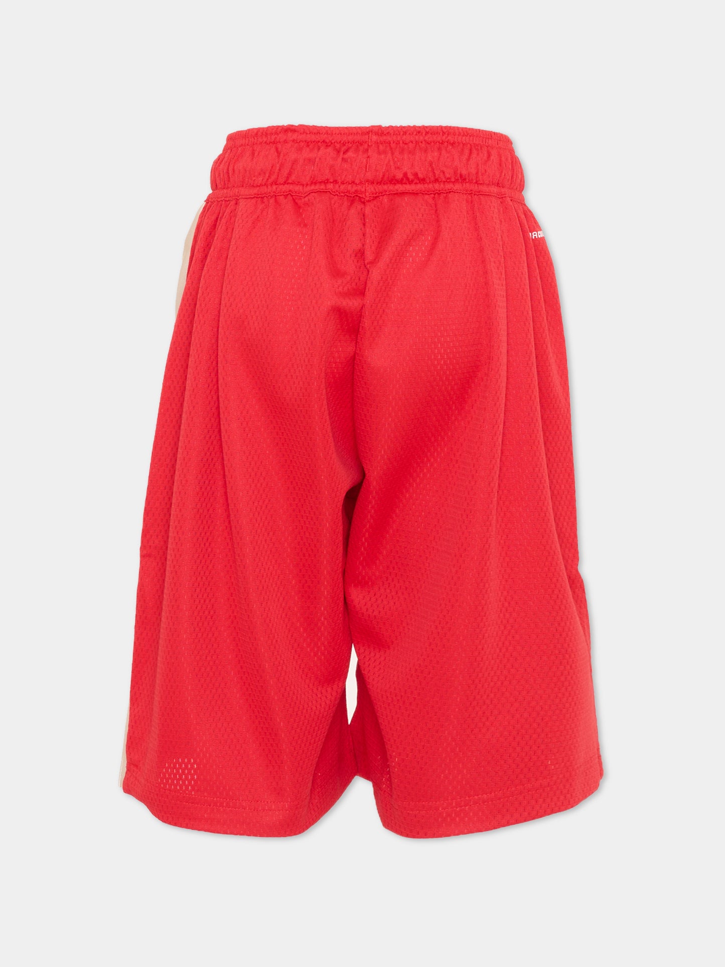 Shorts sportivi rossi per bambino con logo,Adidas,KD3409