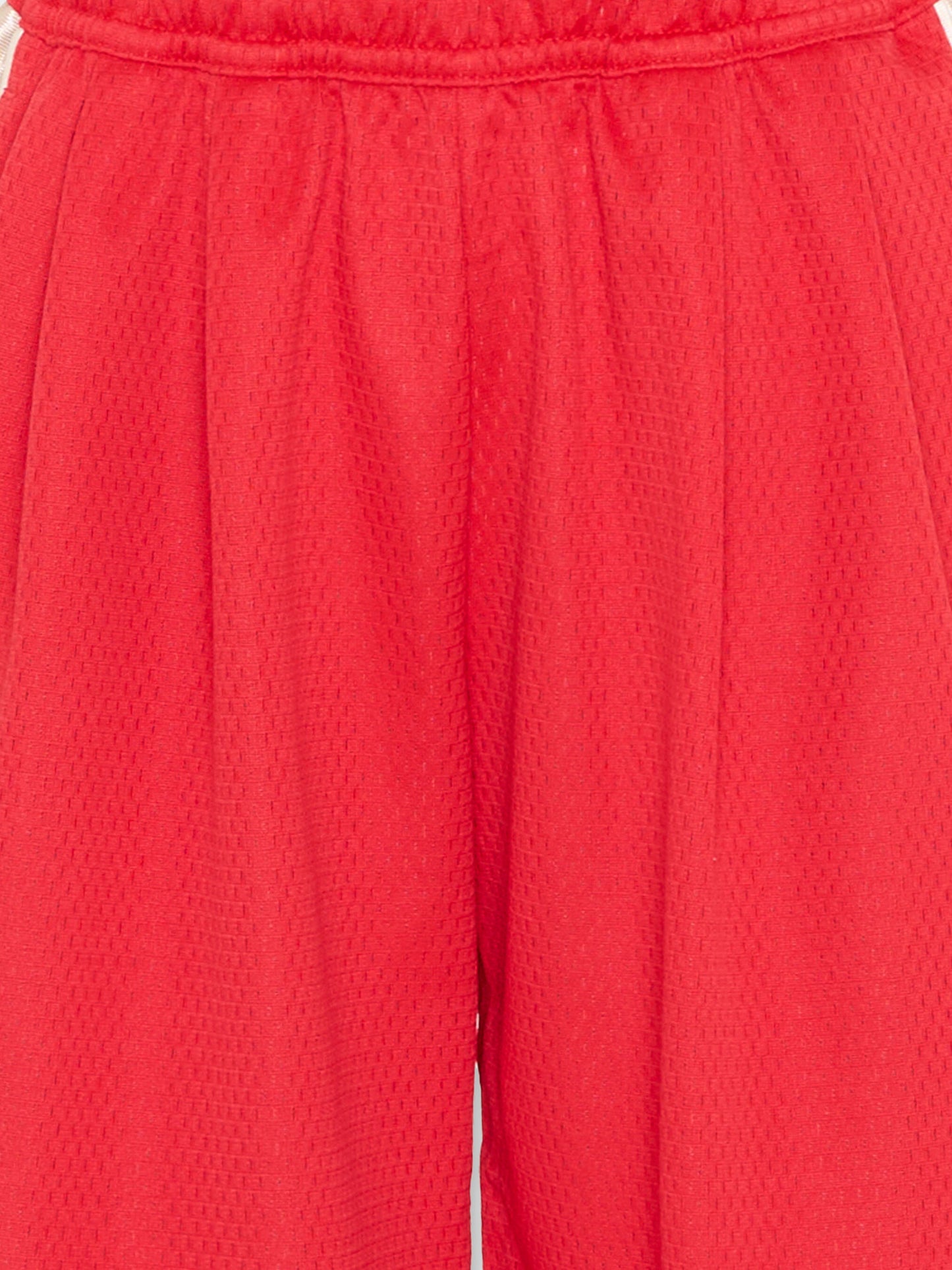 Shorts sportivi rossi per bambino con logo,Adidas,KD3409