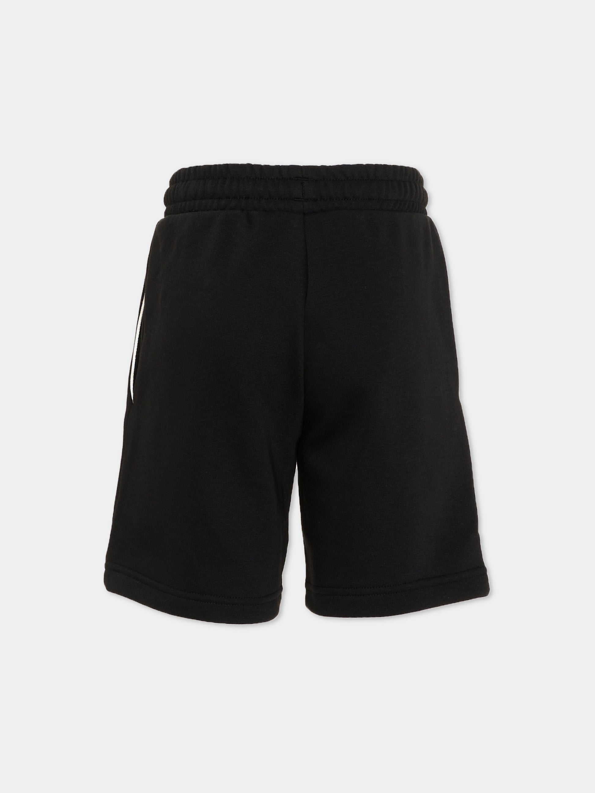 Shorts sportivi nero per bambini con logo,Adidas,KS5522