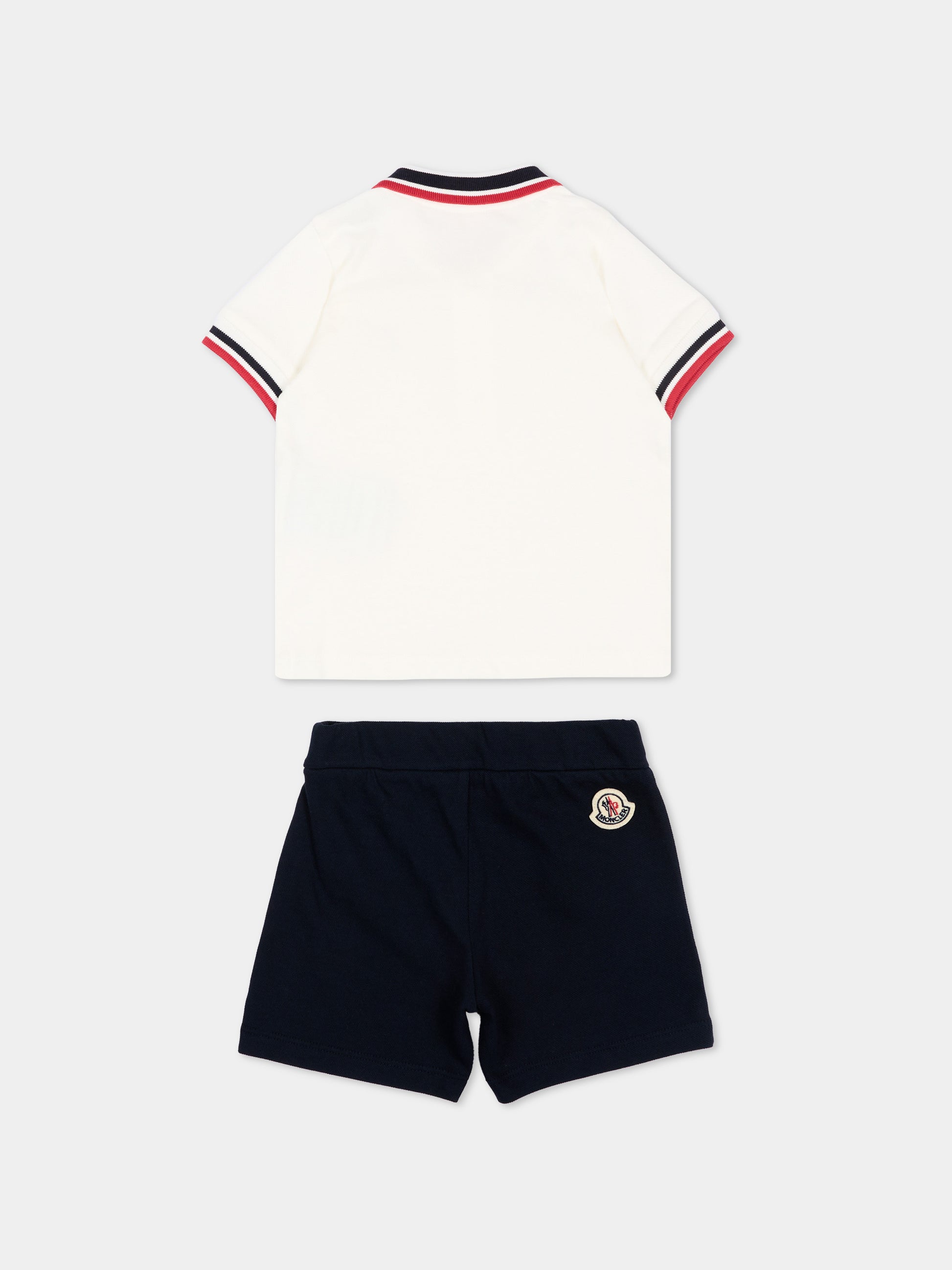 Completo sportivo bianco per neonato,Moncler Kids,L1951 8M00015 8496F F07