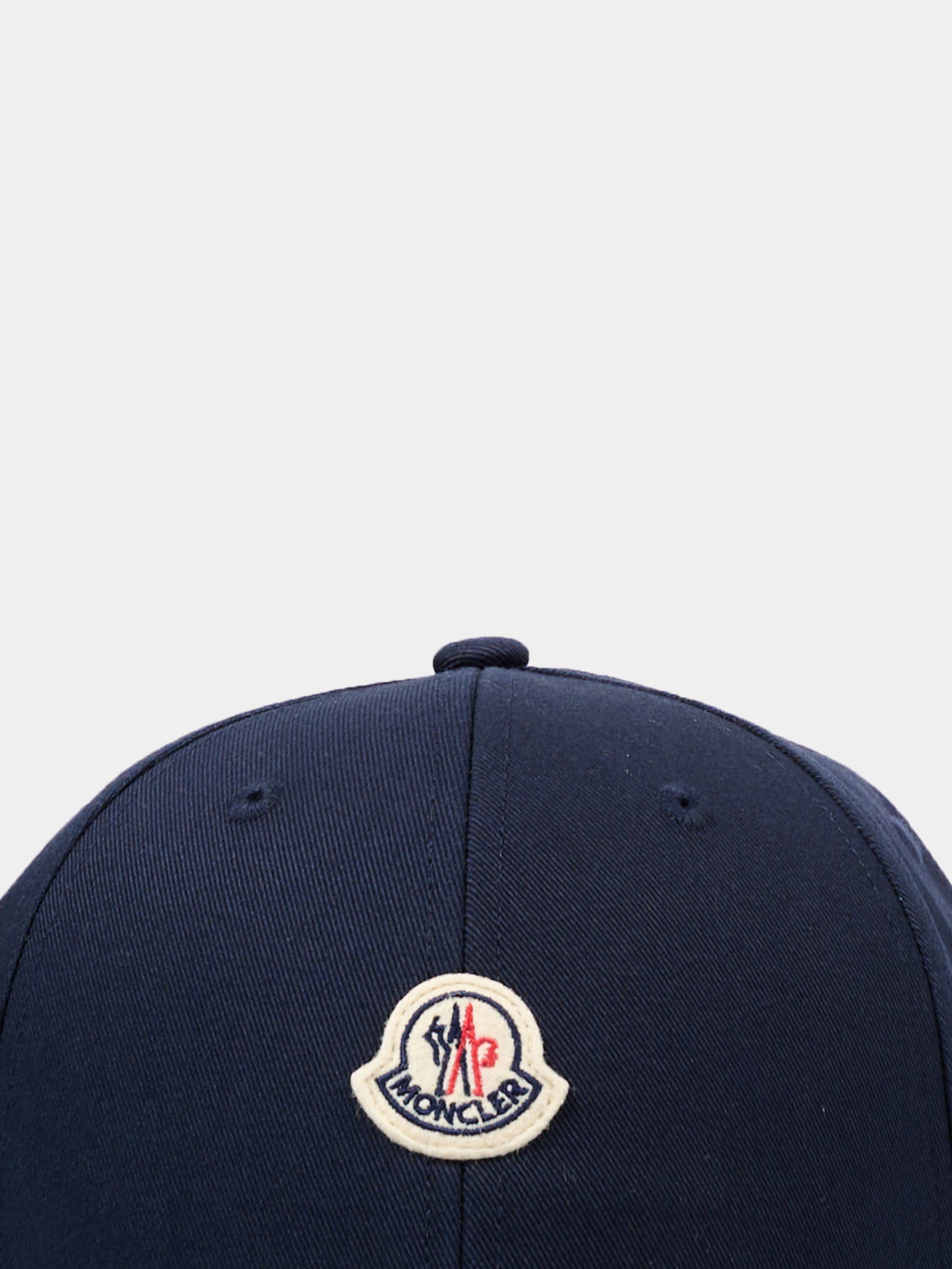 Cappello blu per bambini con logo,Moncler Kids,L1954 3B00017 04863 742