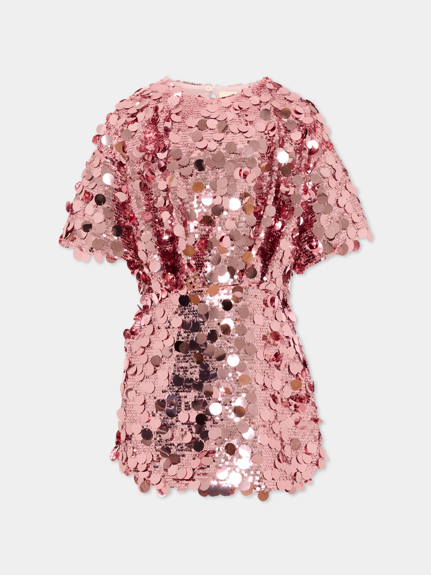 Abito rosa per bambina con paillettes,Douuod Kids,DY1A21-U0261 50R