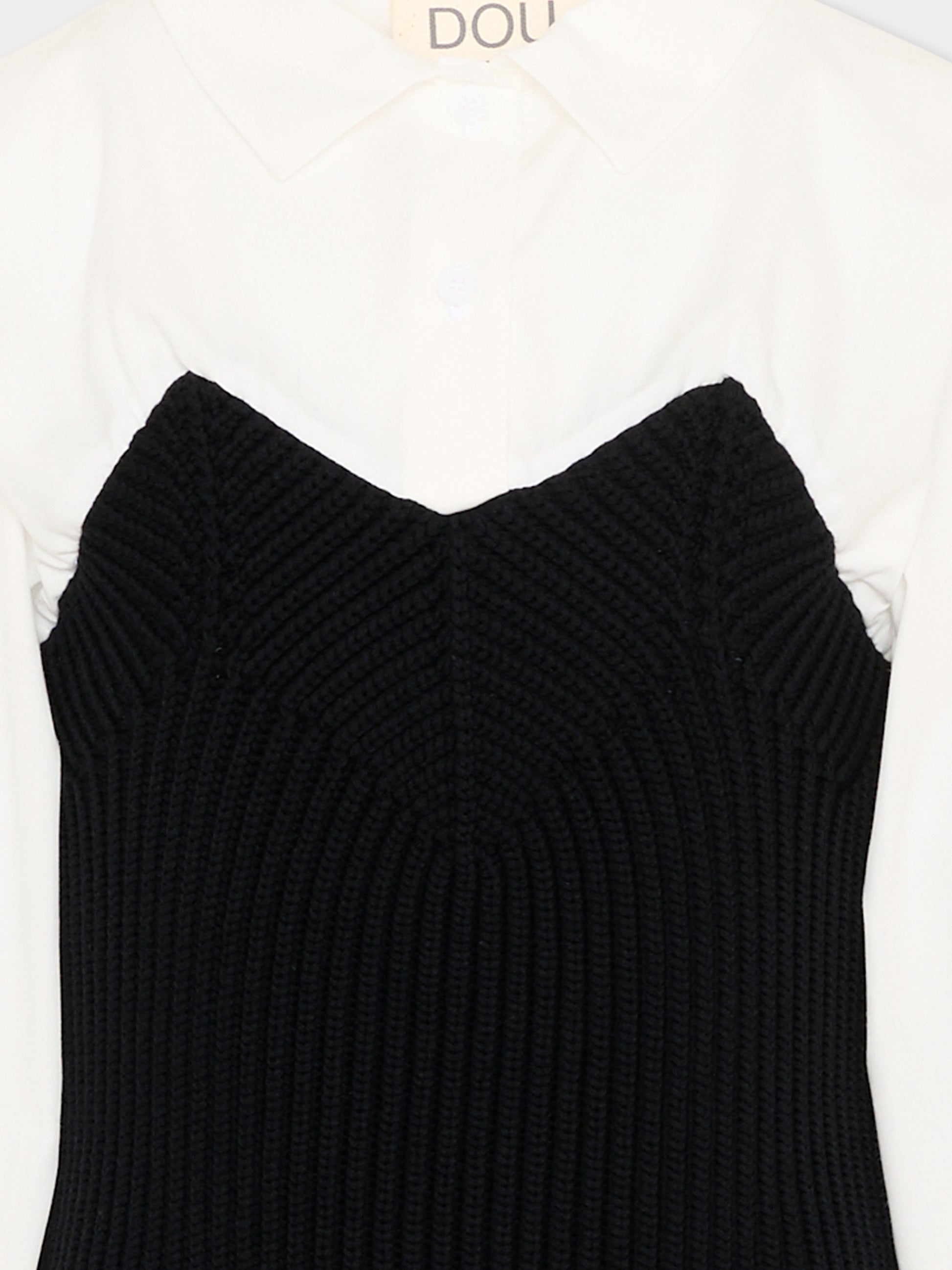 Camicia bianca per bambina con bustier,Douuod Kids,DY9A20-X0071 930BC