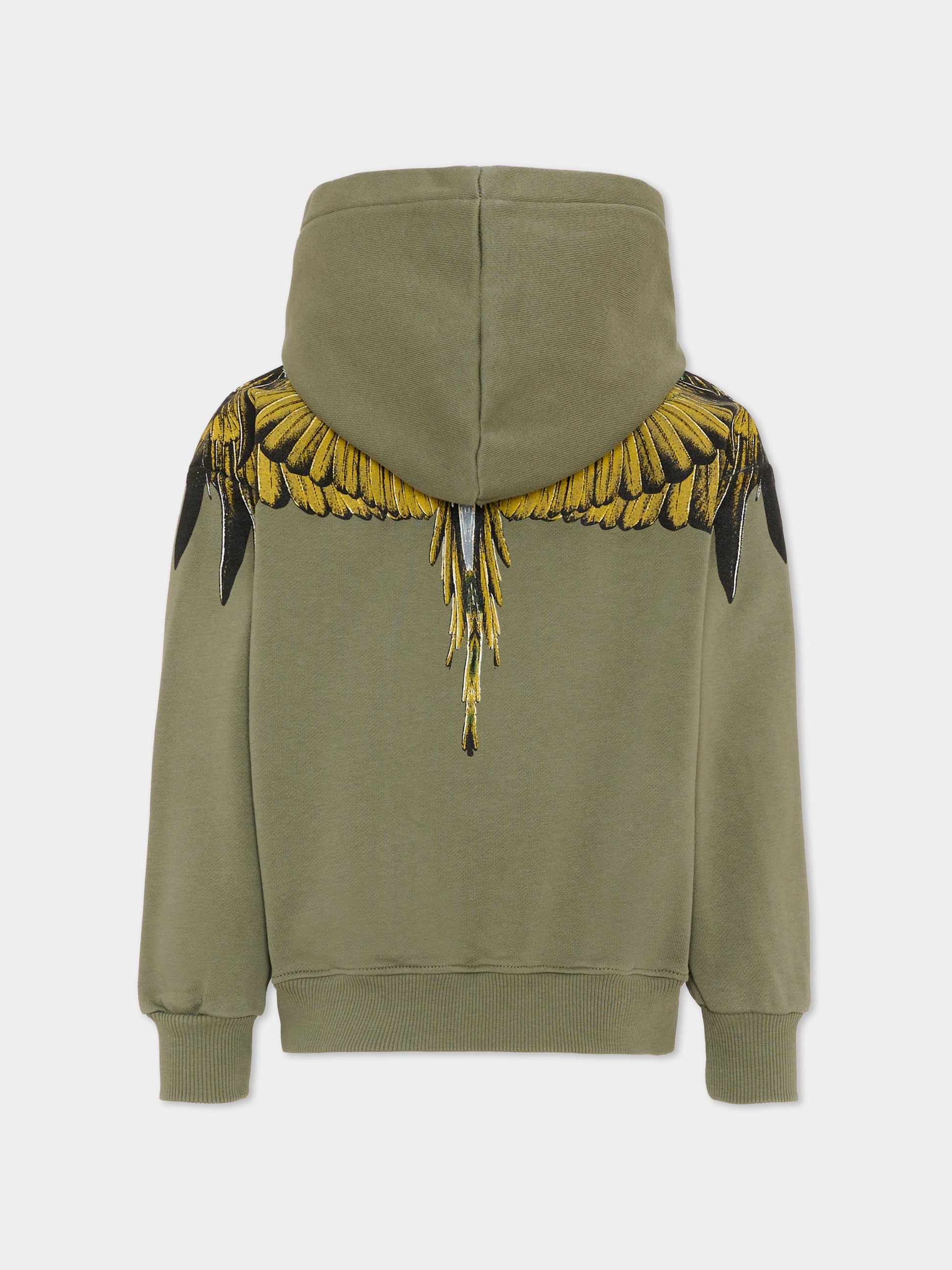 Felpa verde per bambino con ali,County Of Milan Kids,S6CMJBHS022 082