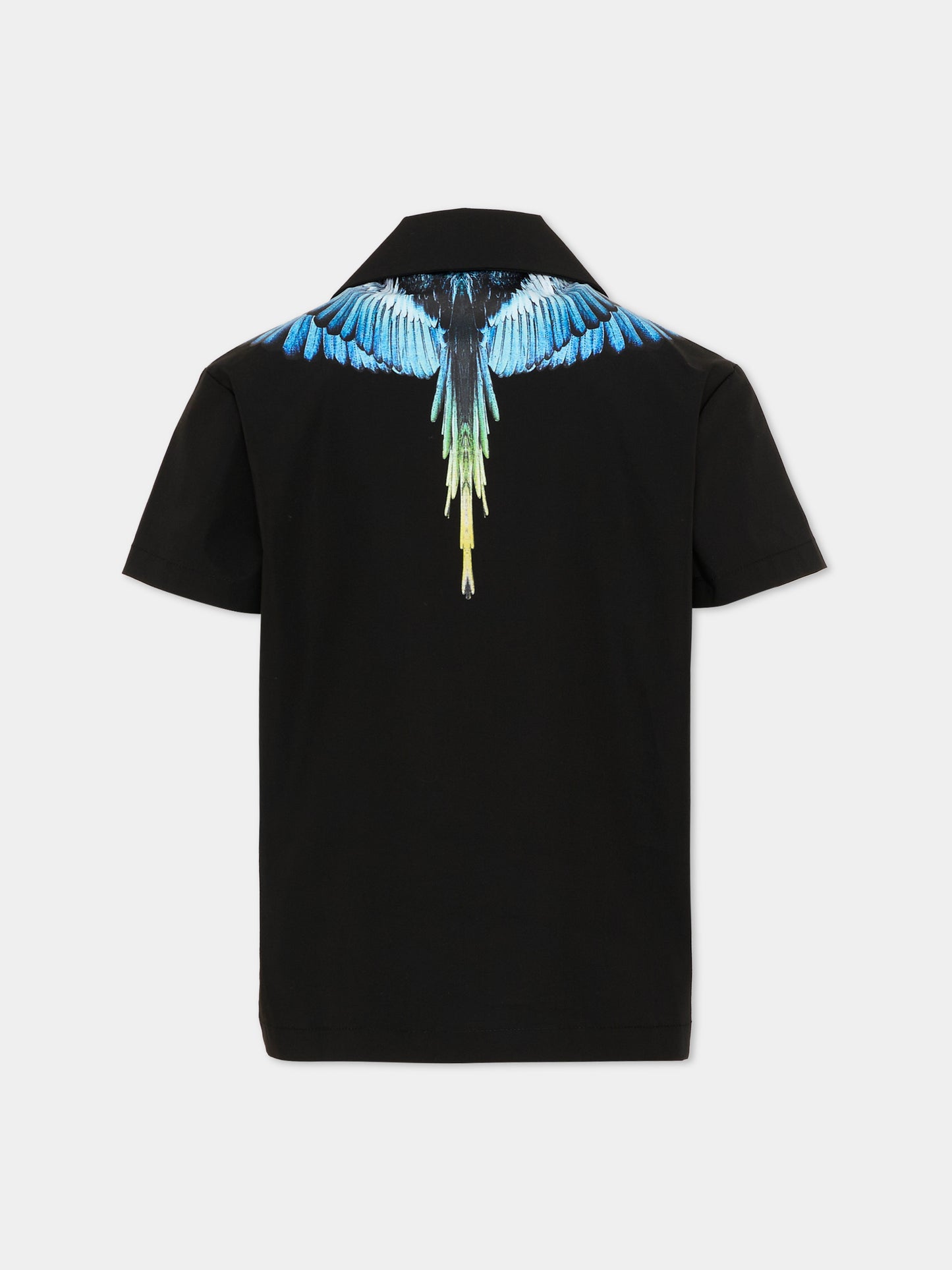 Camicia nera per bambino con ali,County Of Milan Kids,S6CMJBSI123 110